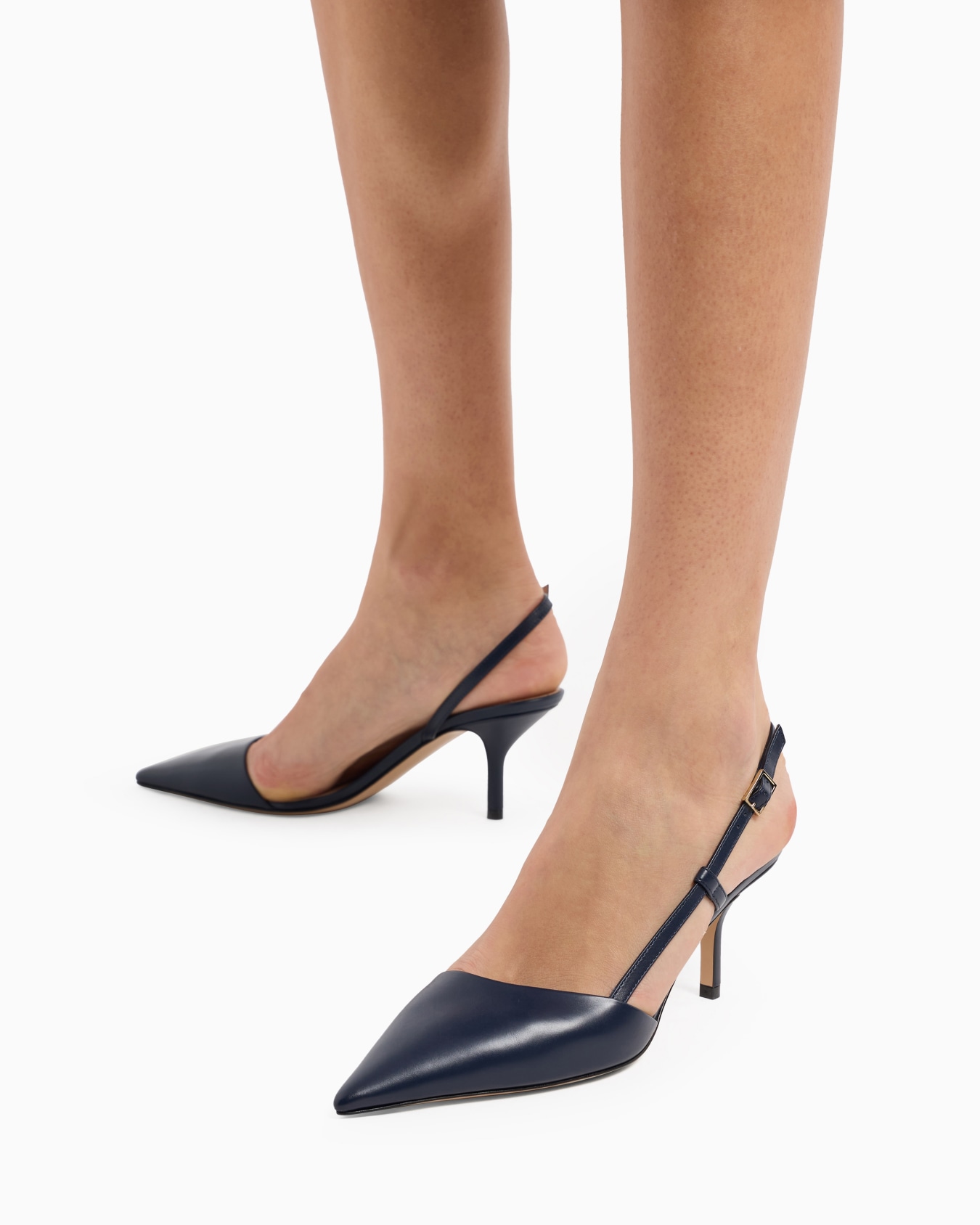 Leather slingbacks Slide 5