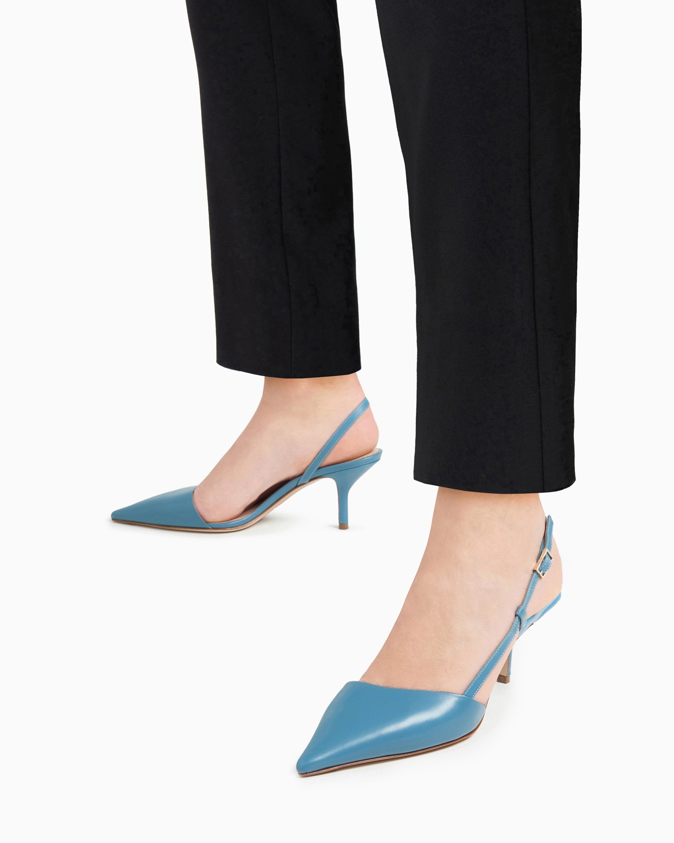 Zapato destalonado de piel Diapositiva 5
