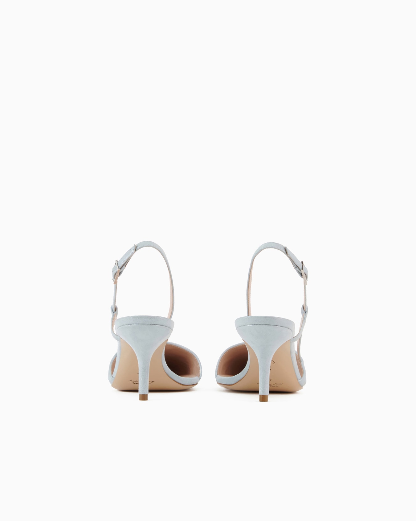 Laminated suede slingbacks Slide 3