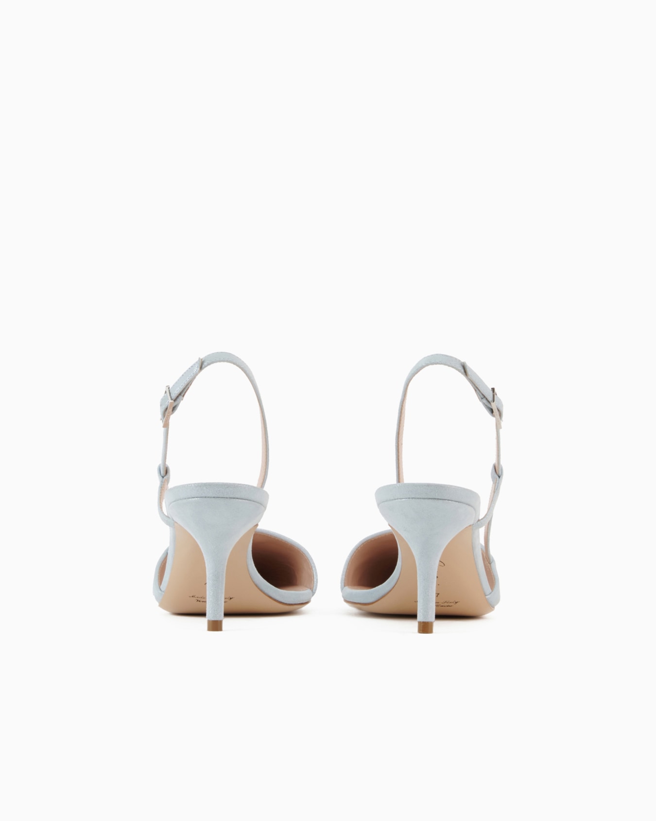 Laminated suede slingbacks Slide 3