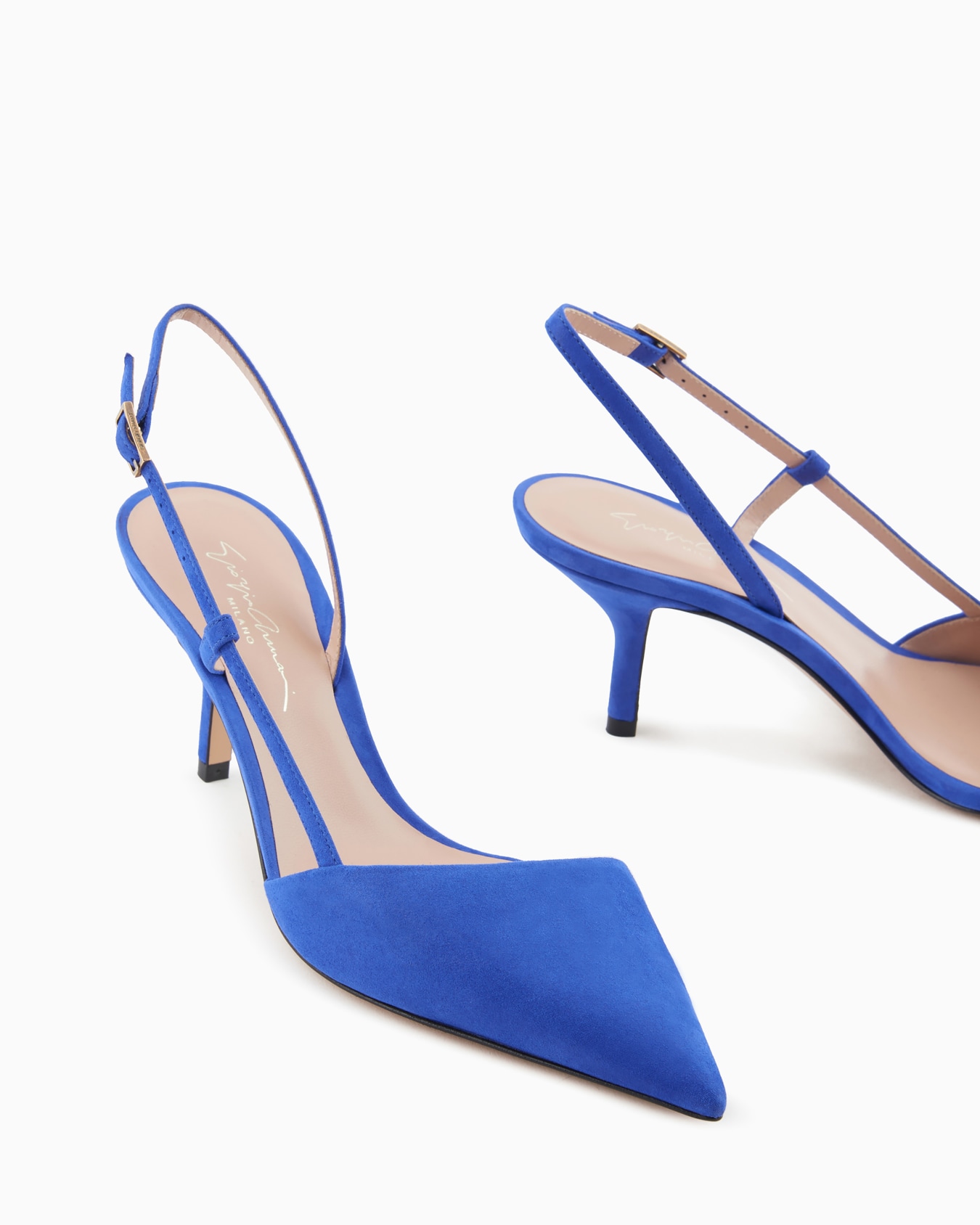 Laminated suede slingbacks Slide 4