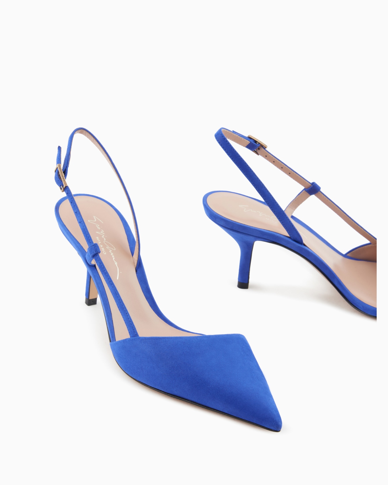 Laminated suede slingbacks Slide 4