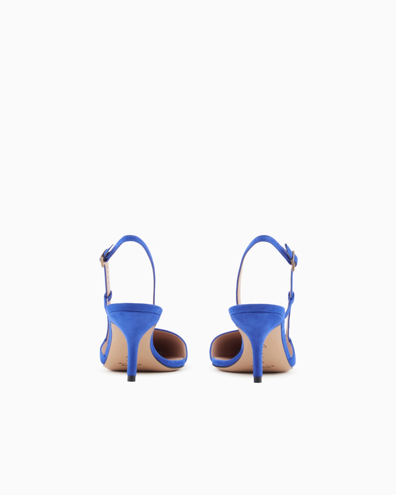 Laminated suede slingbacks Slide 3