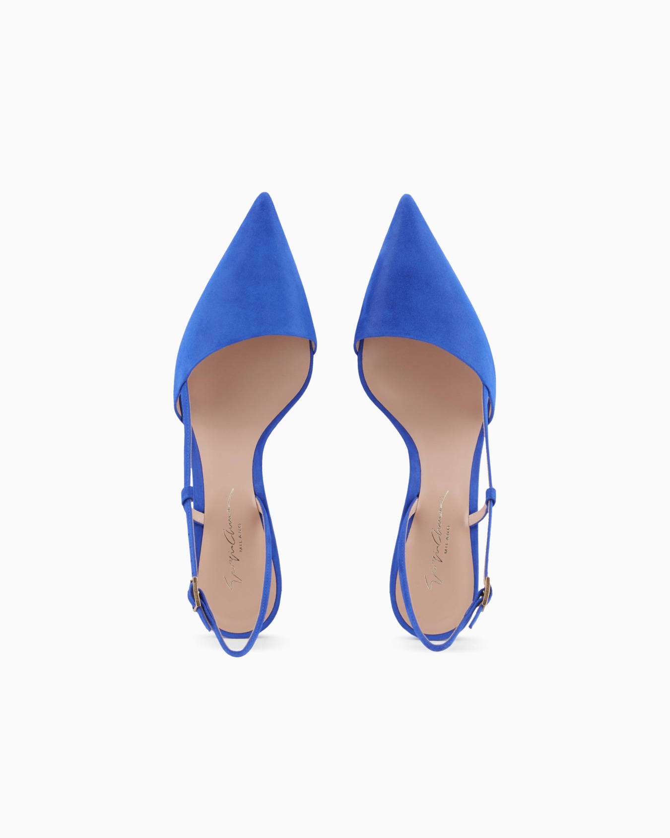 Laminated suede slingbacks Slide 2