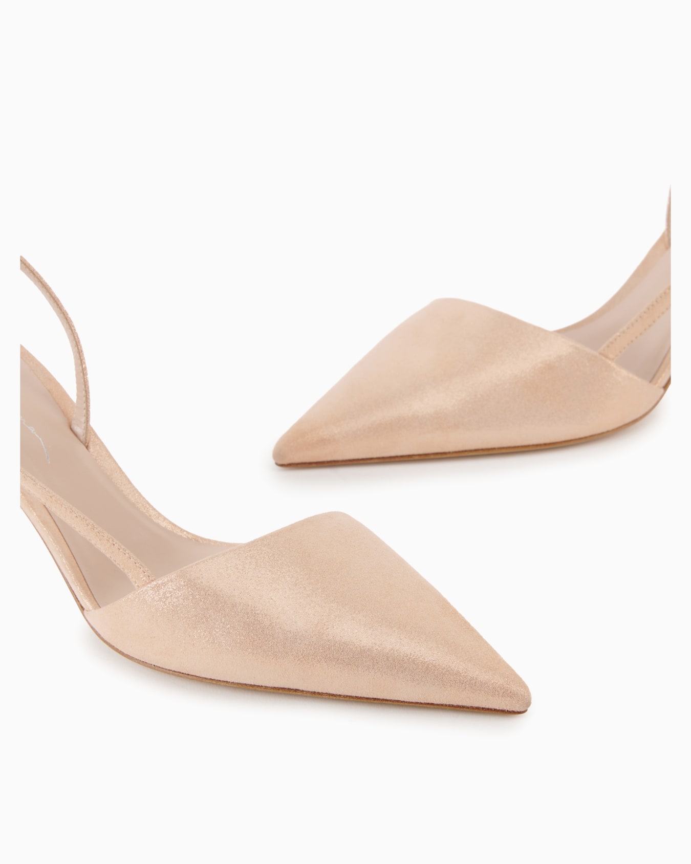 Laminated suede slingbacks Slide 4