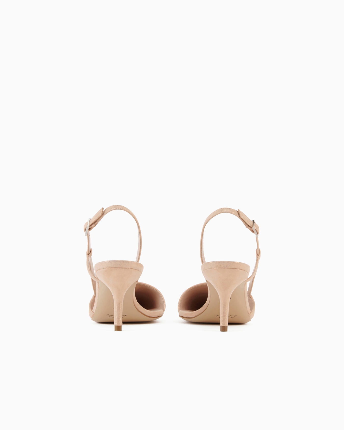 Laminated suede slingbacks Slide 3