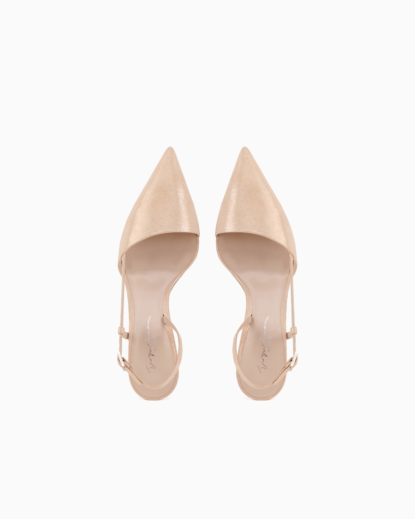Laminated suede slingbacks Slide 2