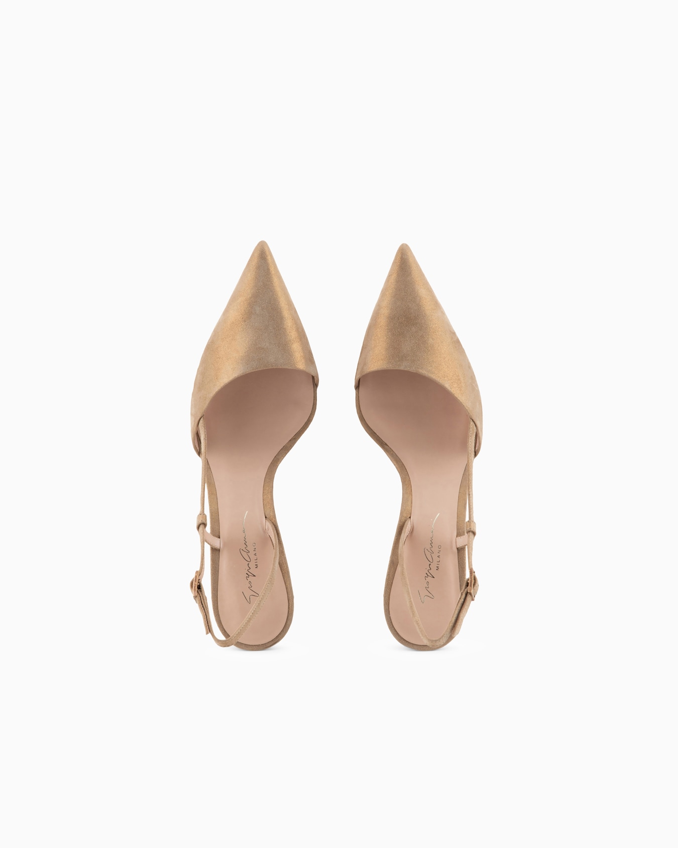 Laminated suede slingbacks Slide 2