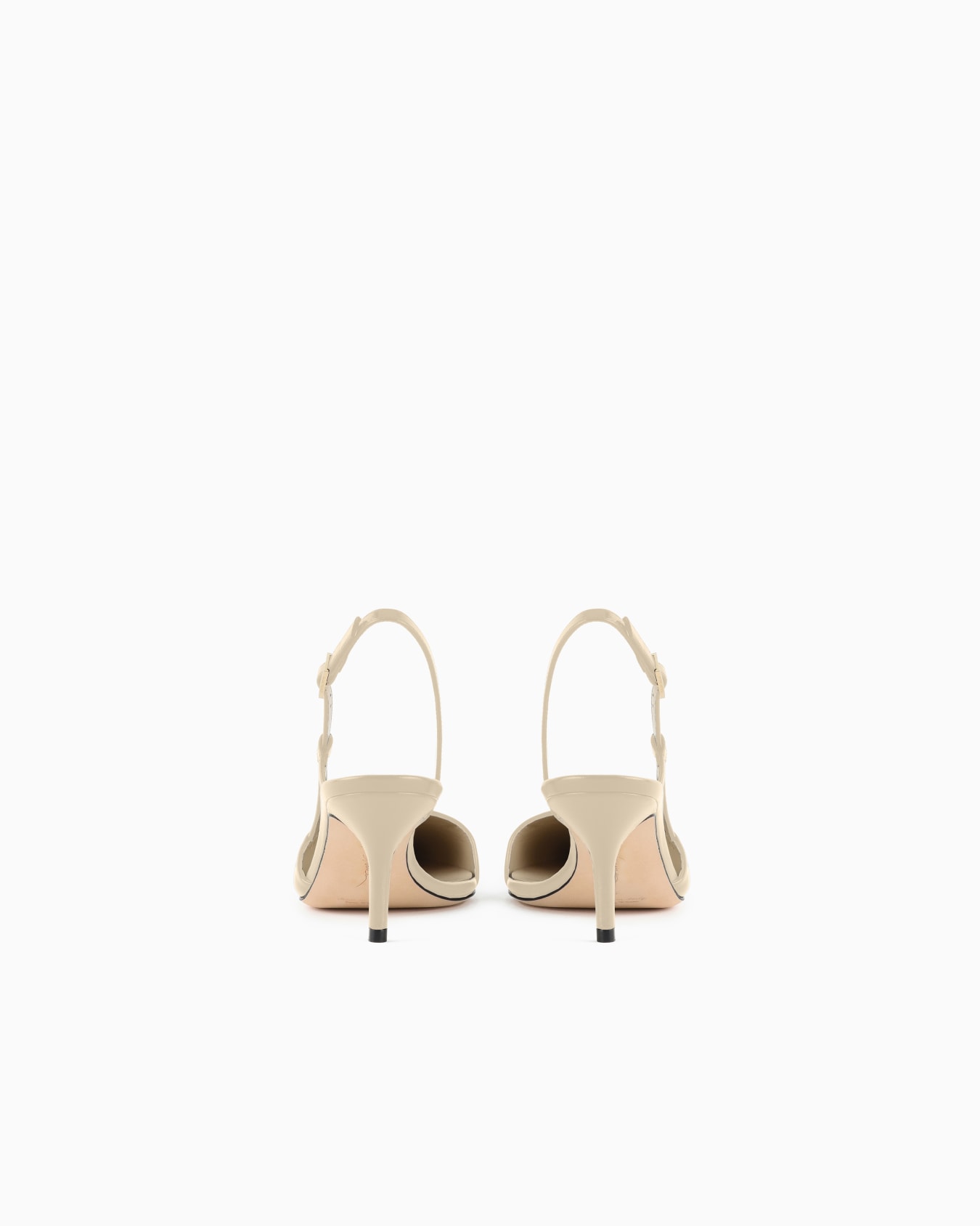 Slingbacks in textured patent leather Slide 3