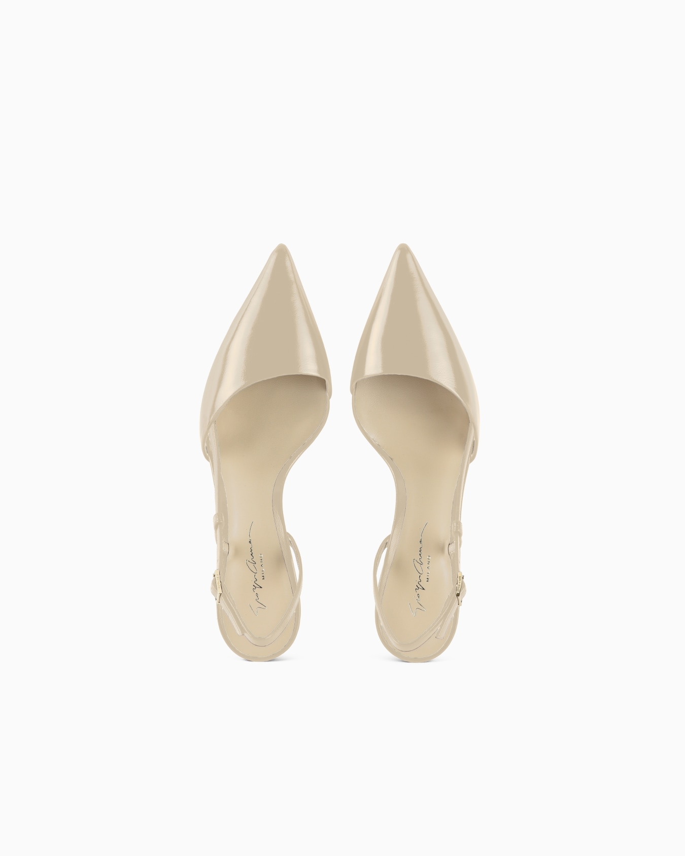 Slingbacks in textured patent leather Slide 2