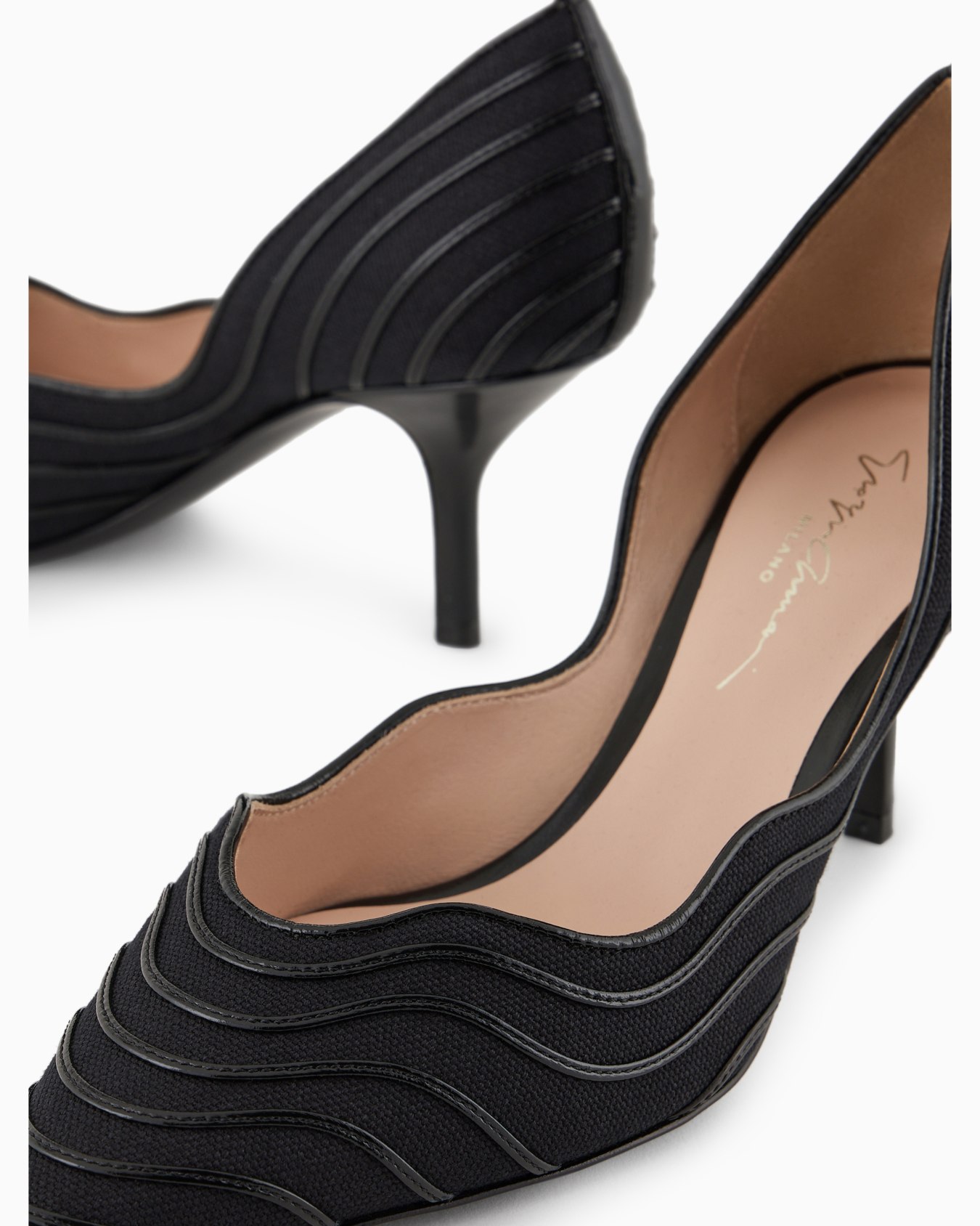 Canvas and leather court shoes Slide 4