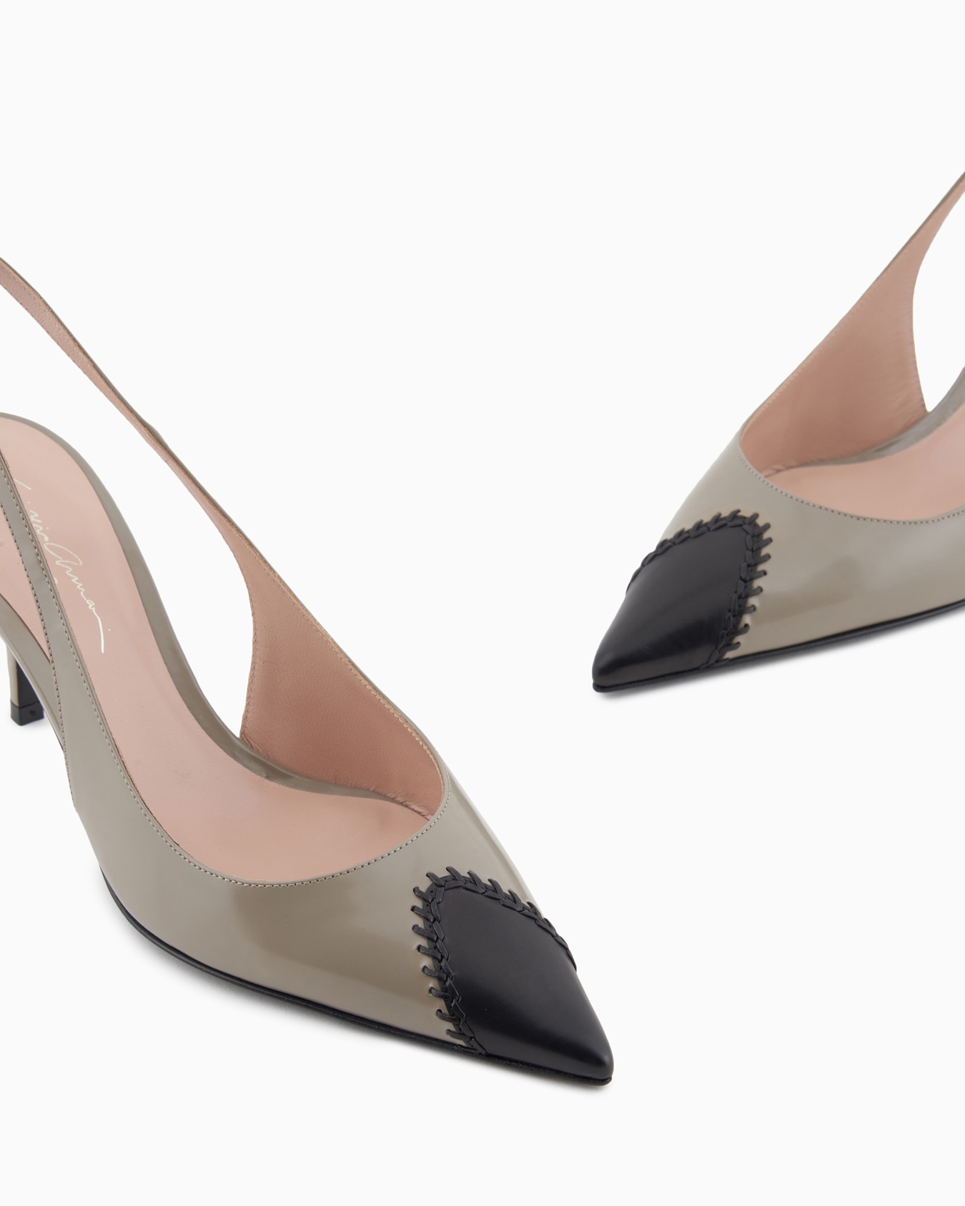 Leather slingbacks Slide 3