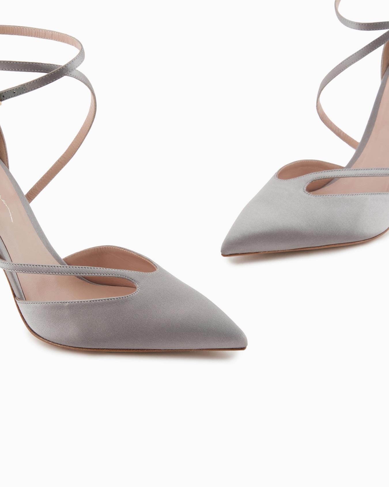 Satin court shoes with strap Giorgio Armani