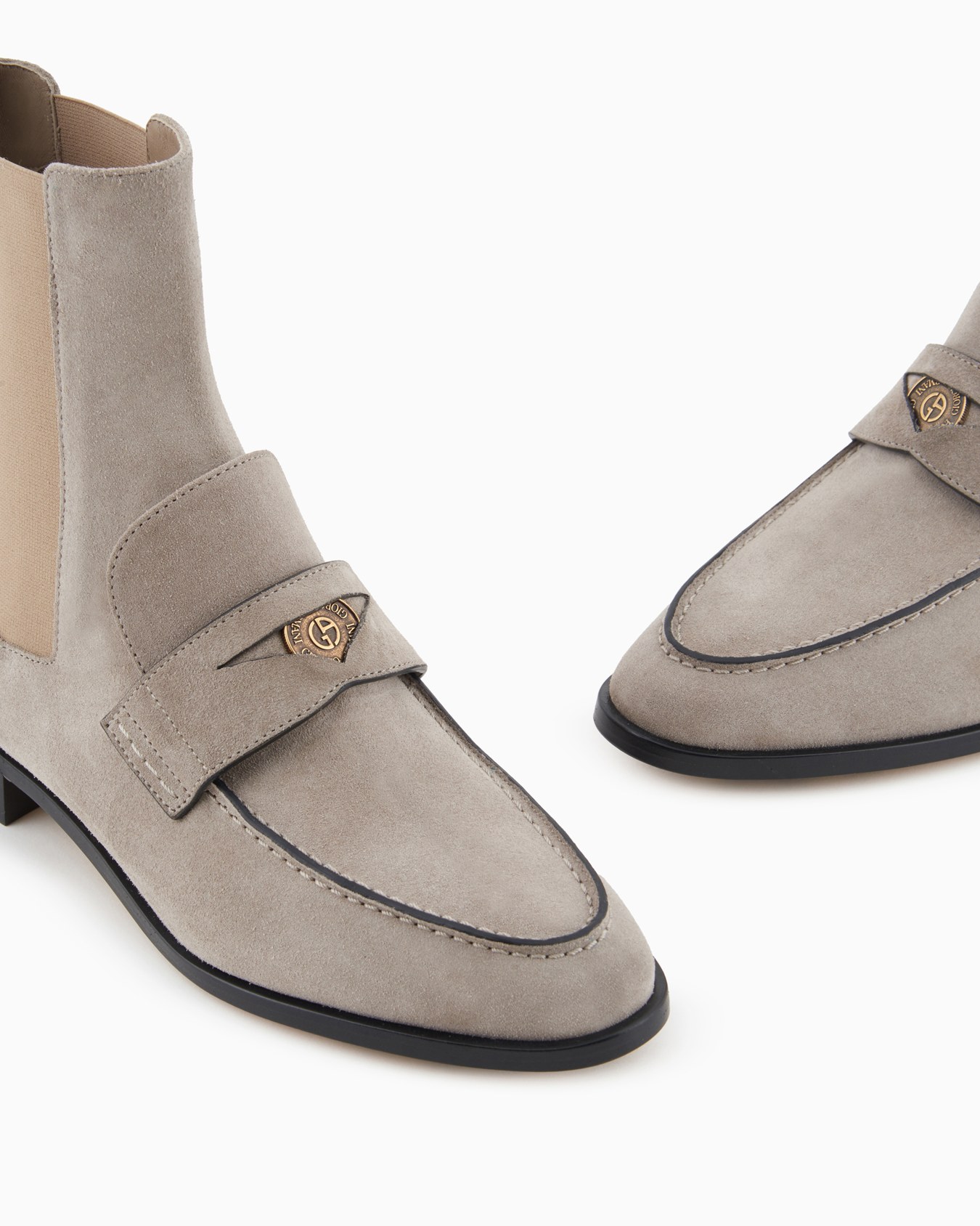 Bottines en cuir suédé Diapositive 3