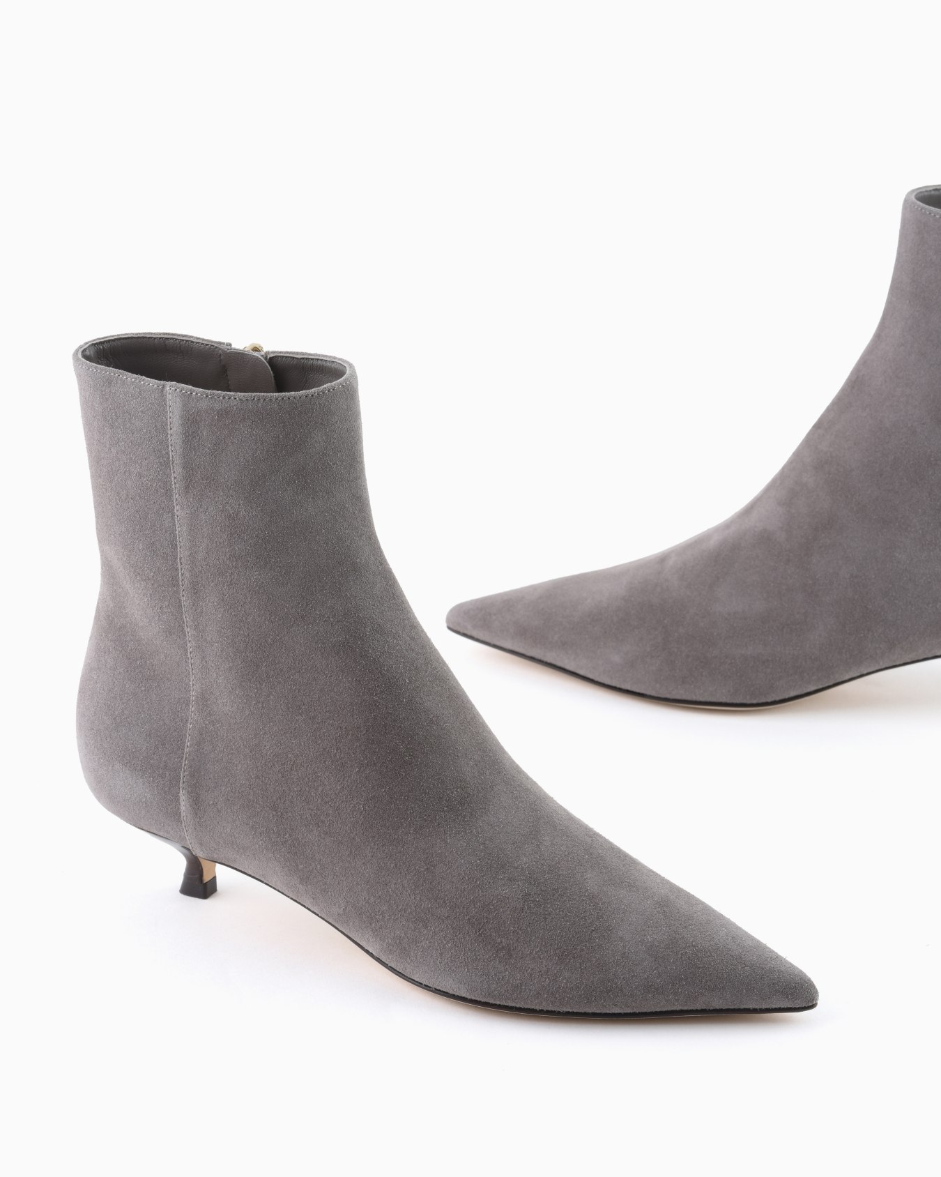 Suede heeled ankle boots Diapositiva 3