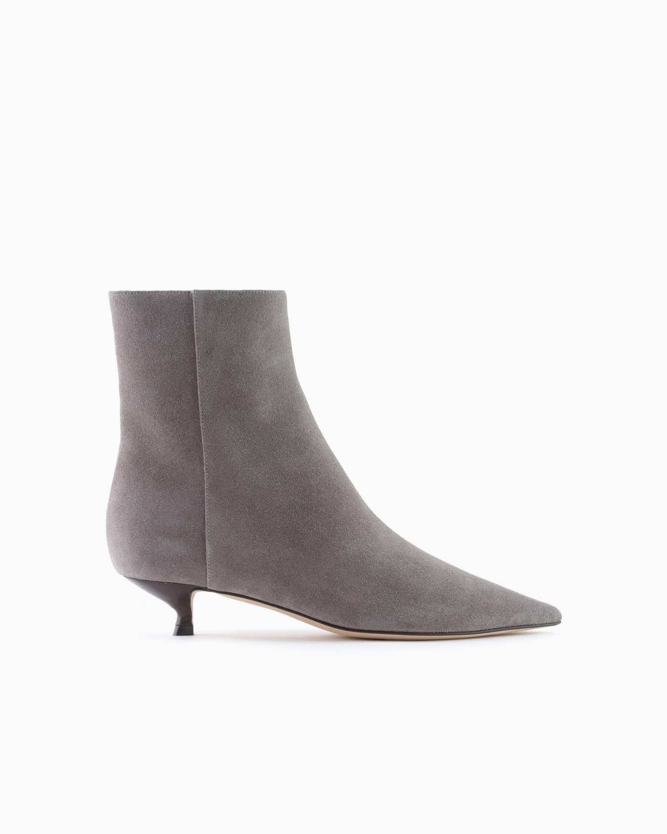 Suede heeled ankle boots Diapositiva 0