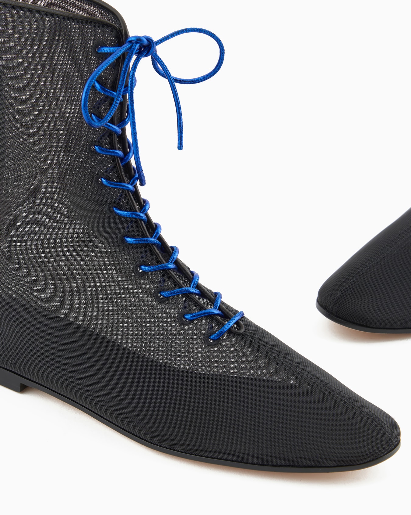 Stiefeletten aus Tüll und Nappaleder Folie 3