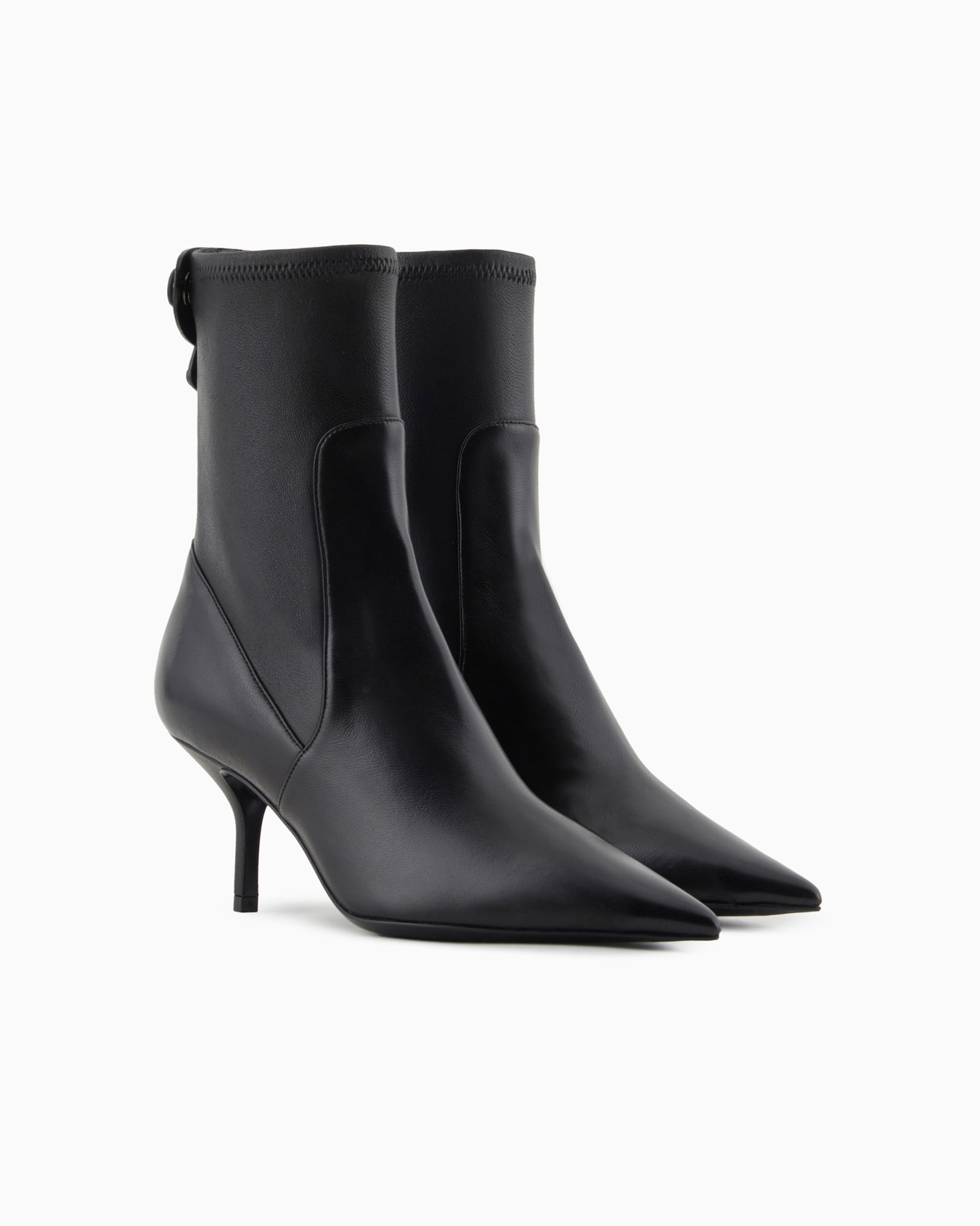 Nappa-leather heeled ankle boots Slide 1