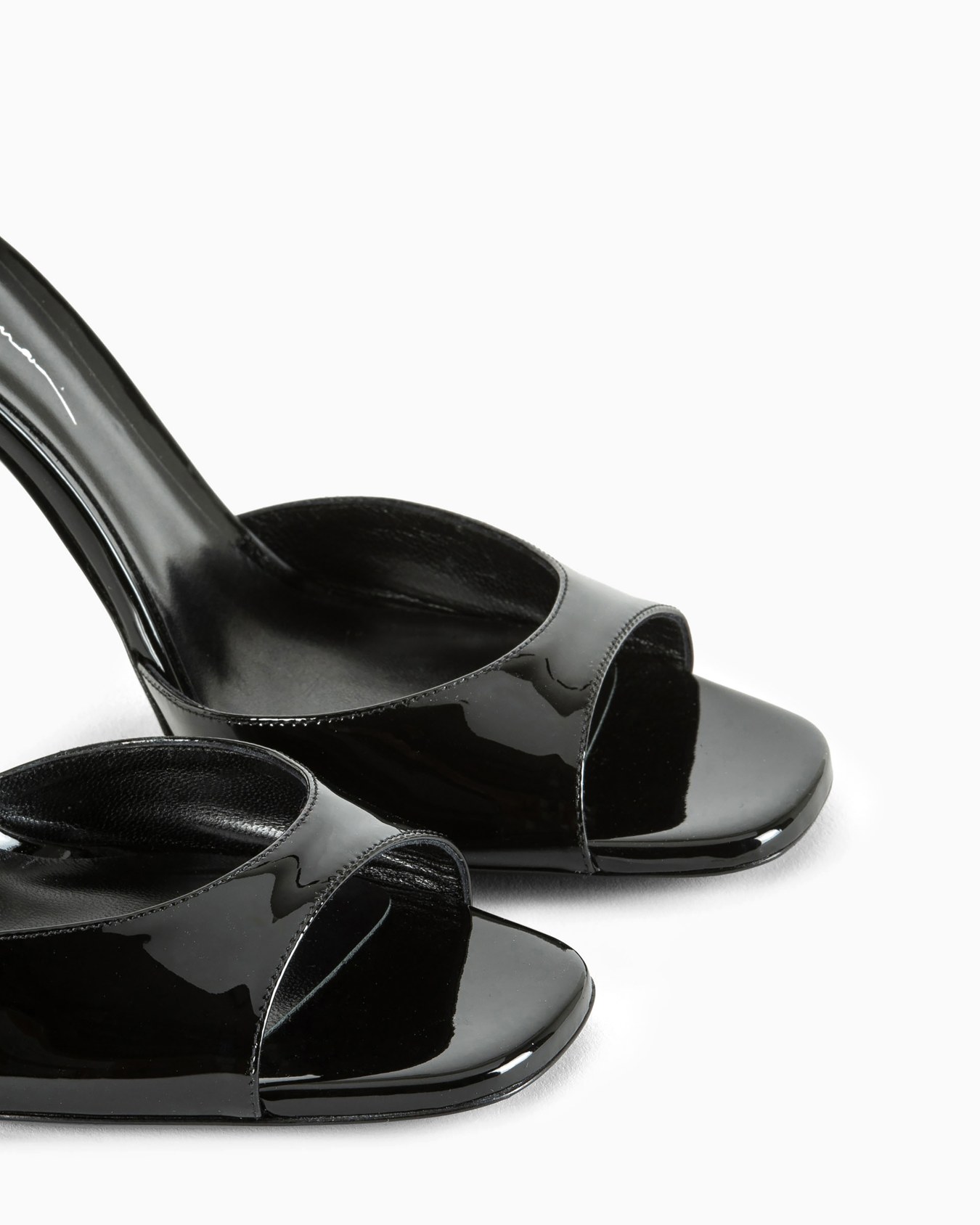 High-heeled sandals in smooth patent leather Slide 2