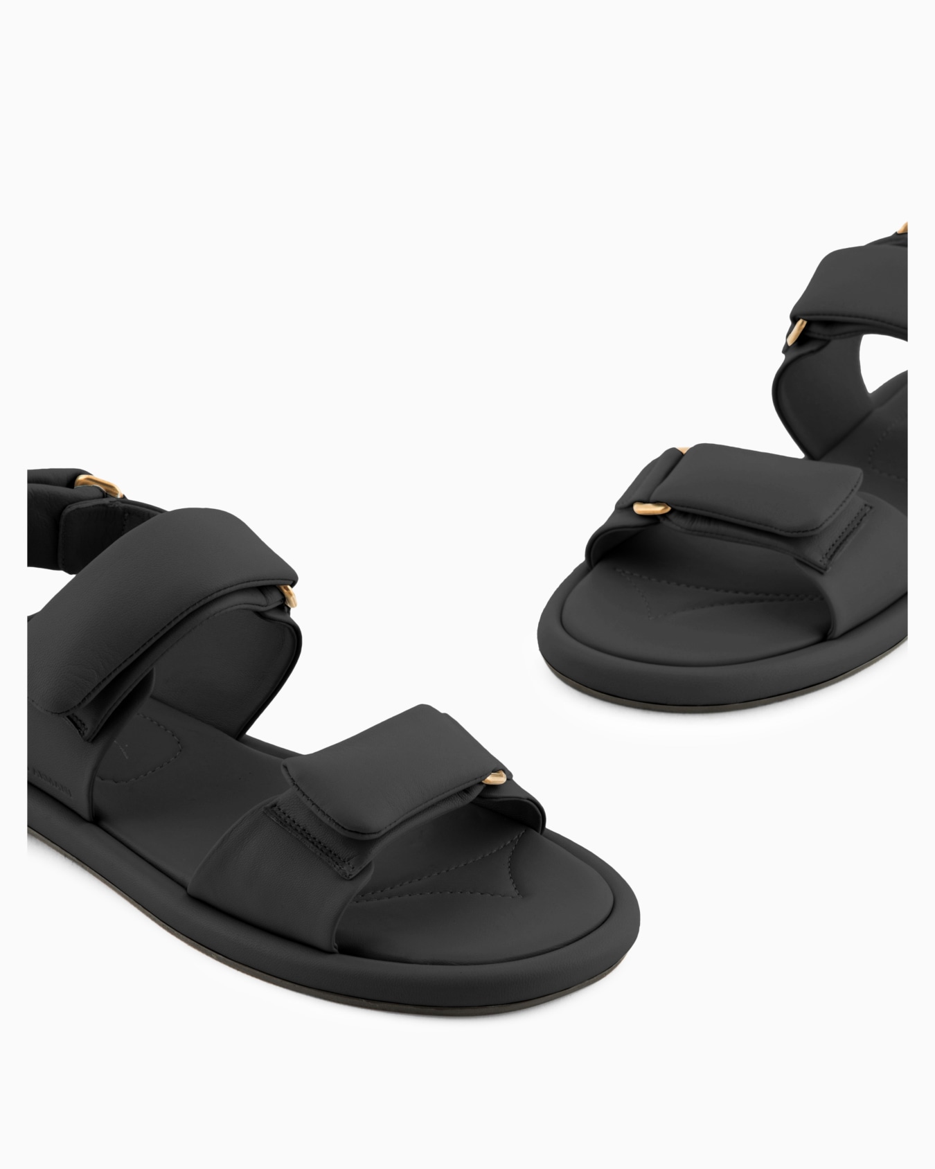 Padded nappa-leather flat sandals Slide 4