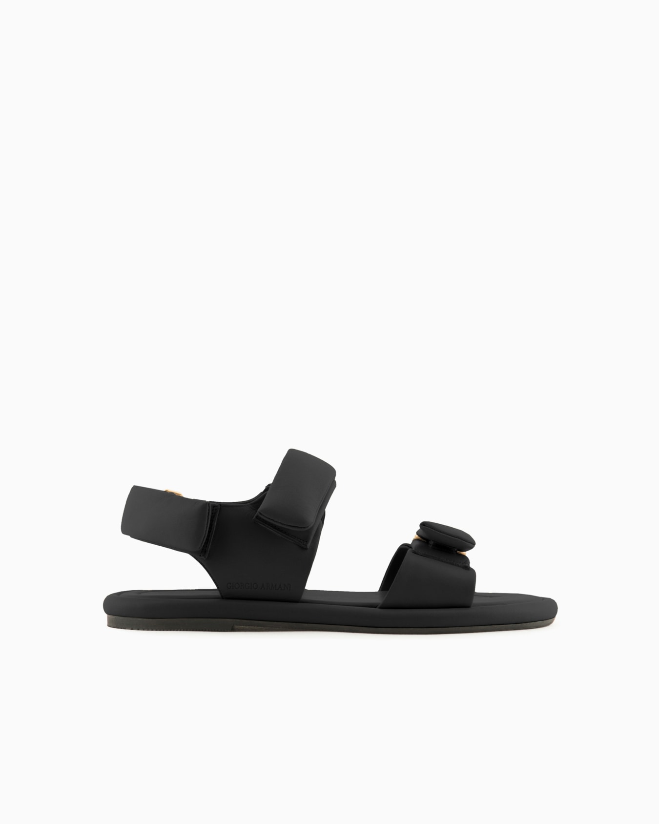 Padded nappa-leather flat sandals Slide 0