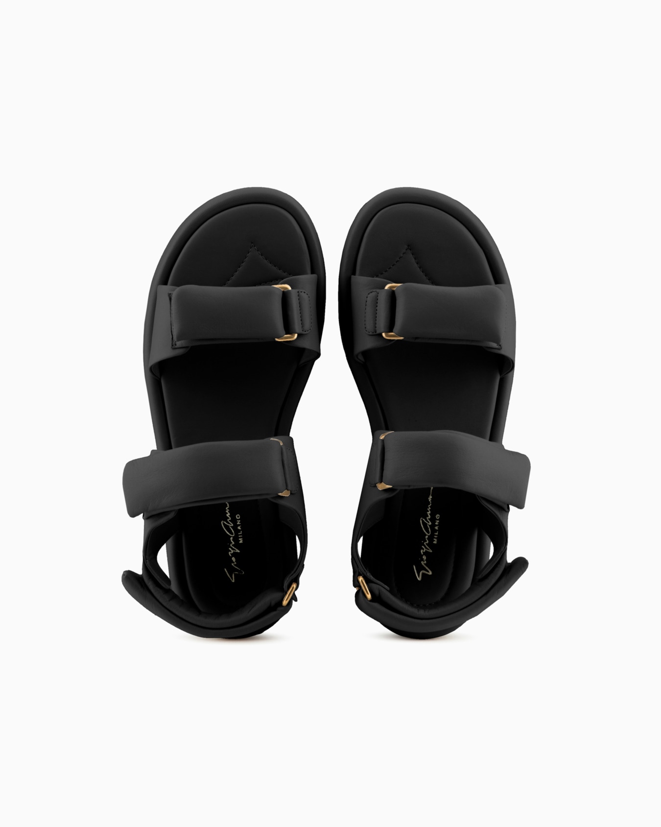 Padded nappa-leather flat sandals Slide 2