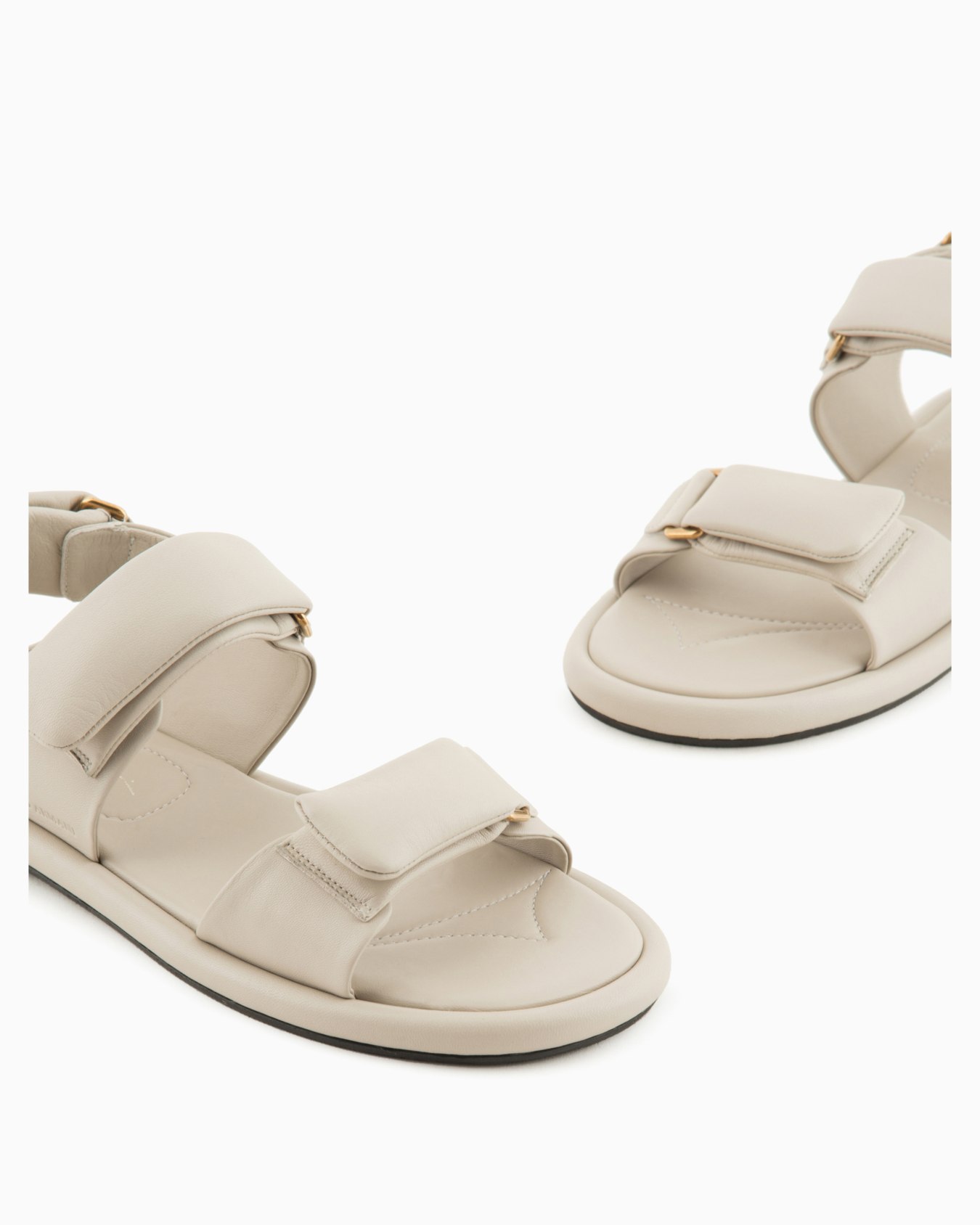Padded nappa-leather flat sandals Slide 4