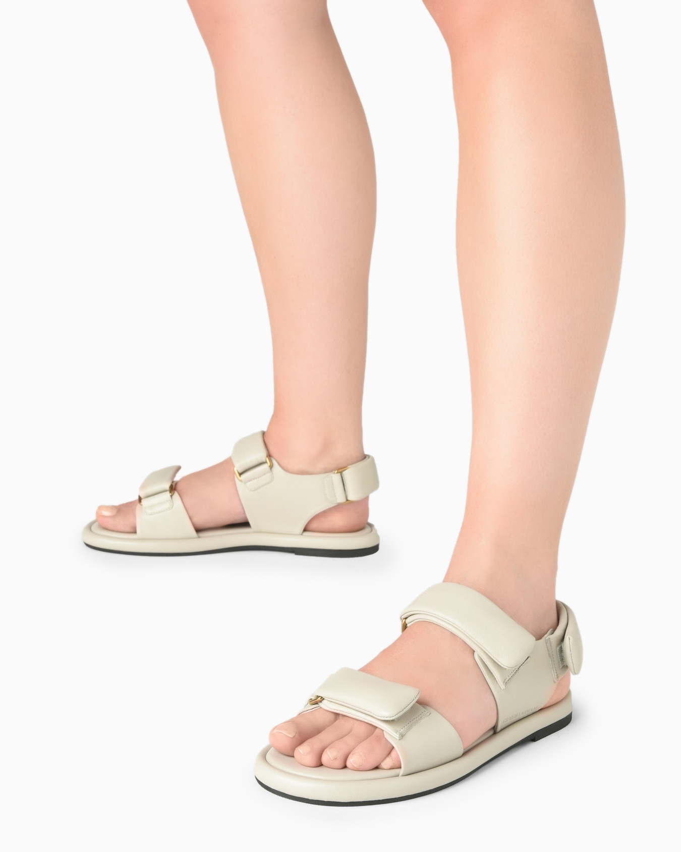 Padded nappa-leather flat sandals Slide 6