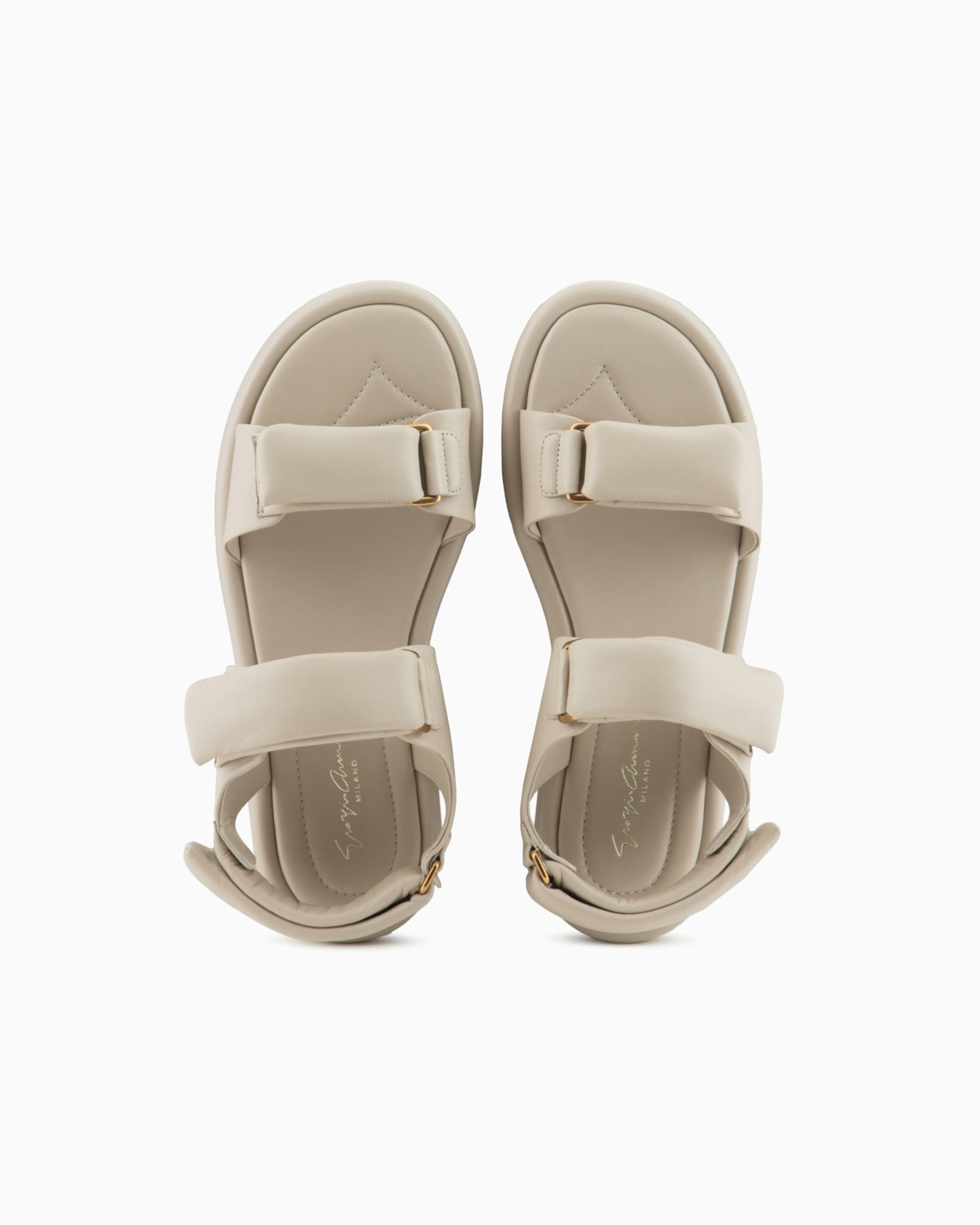 Padded nappa-leather flat sandals Slide 2