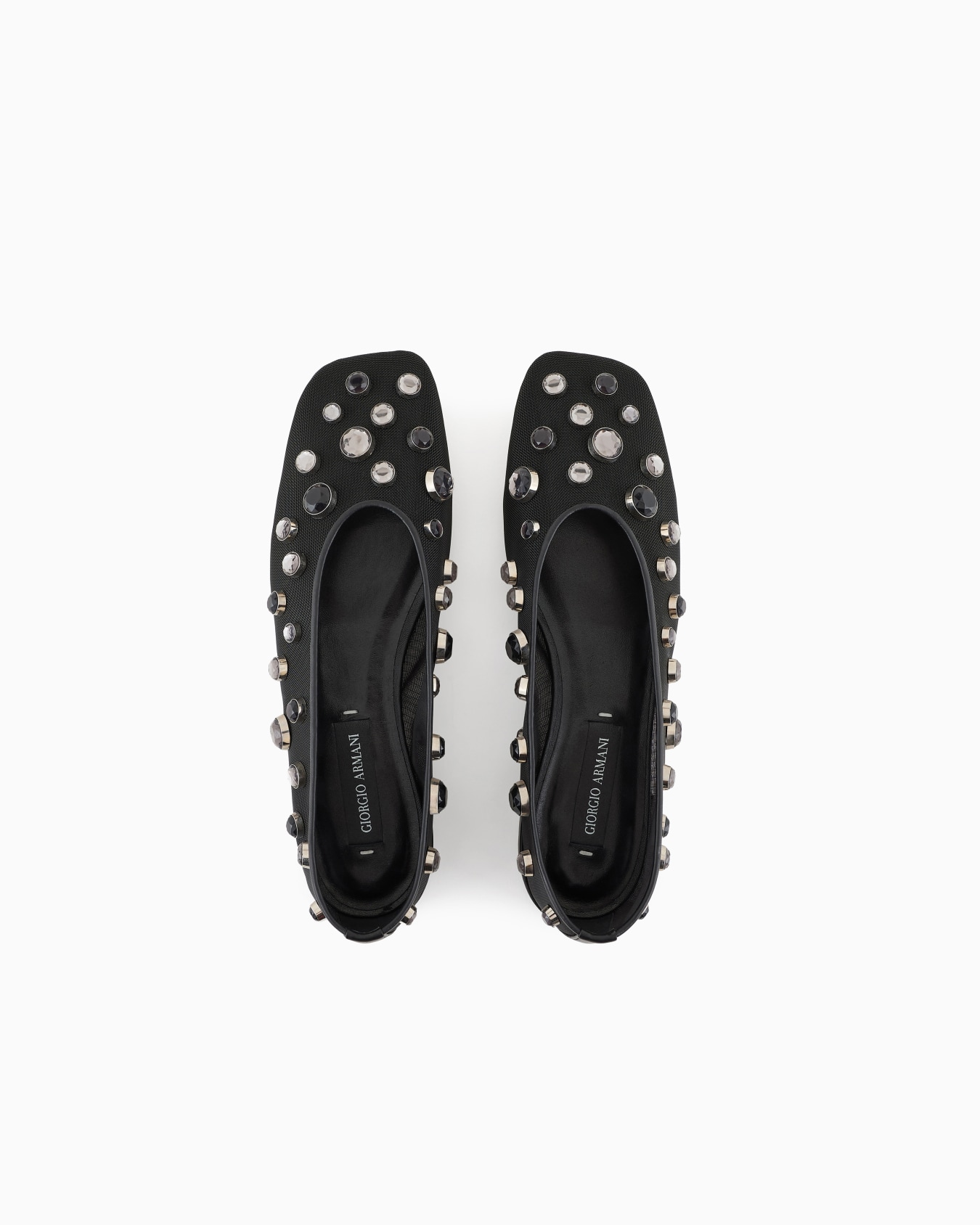 Giorgio Armani x 10 Corso Como Ballerine in rete e strass incastonati Slide 2
