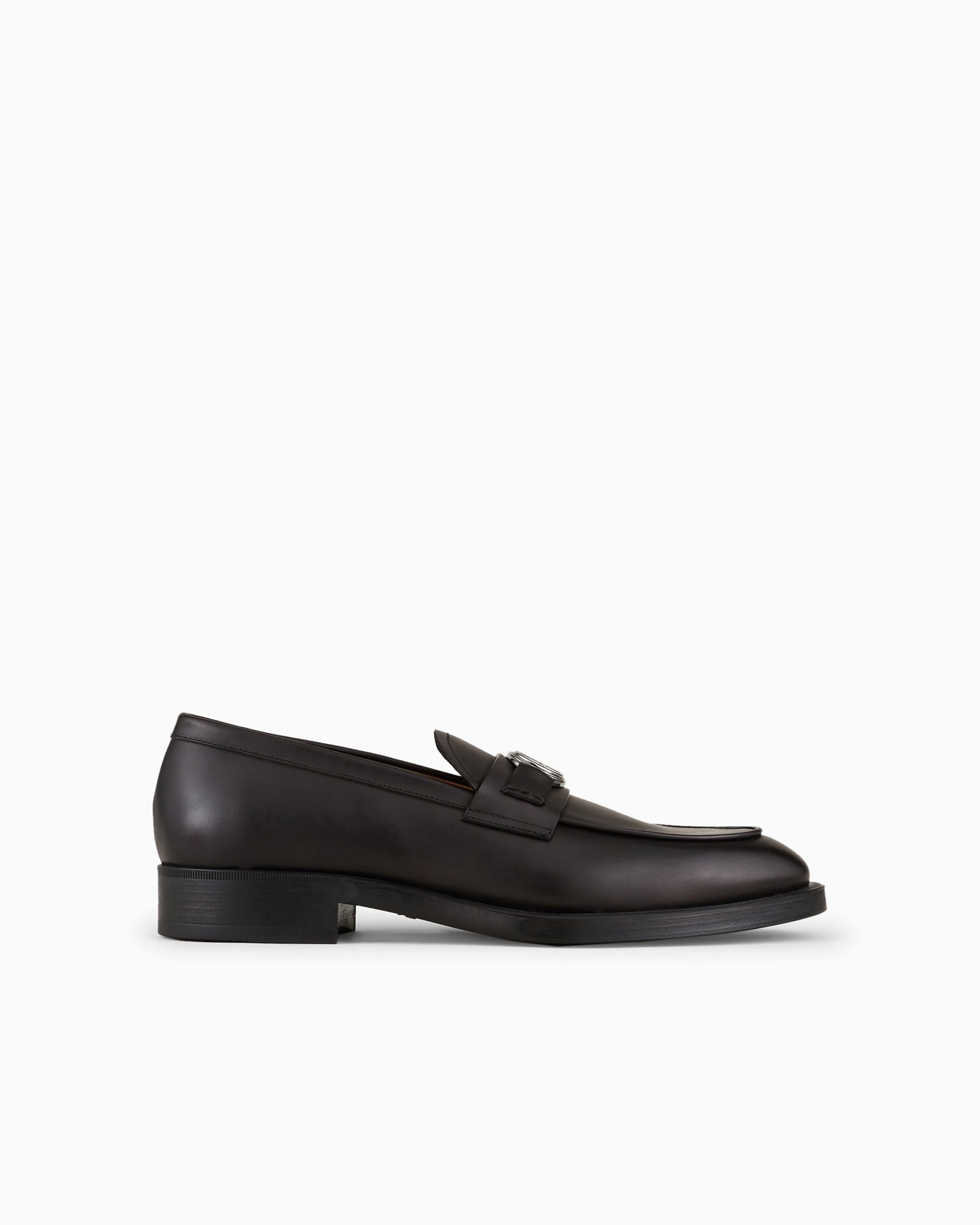Mocasines de piel con logotipo Diapositiva 0