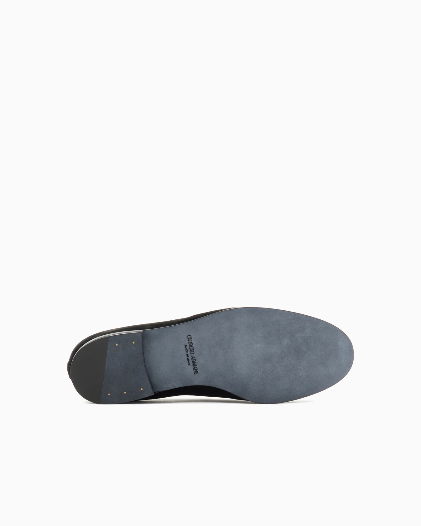 Suede loafers with embroidered logo Slide 5