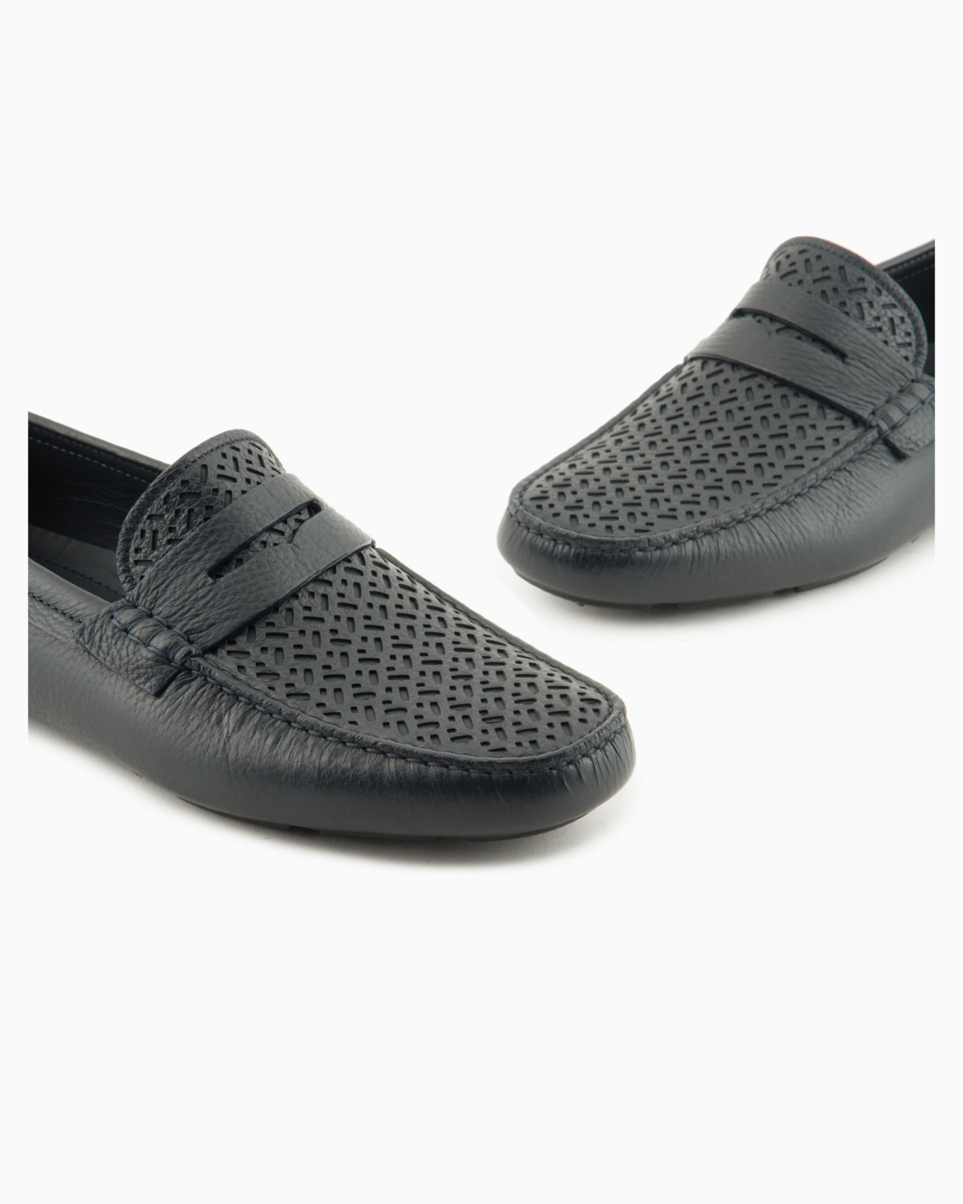 Deerskin and nappa-leather loafers Slide 4