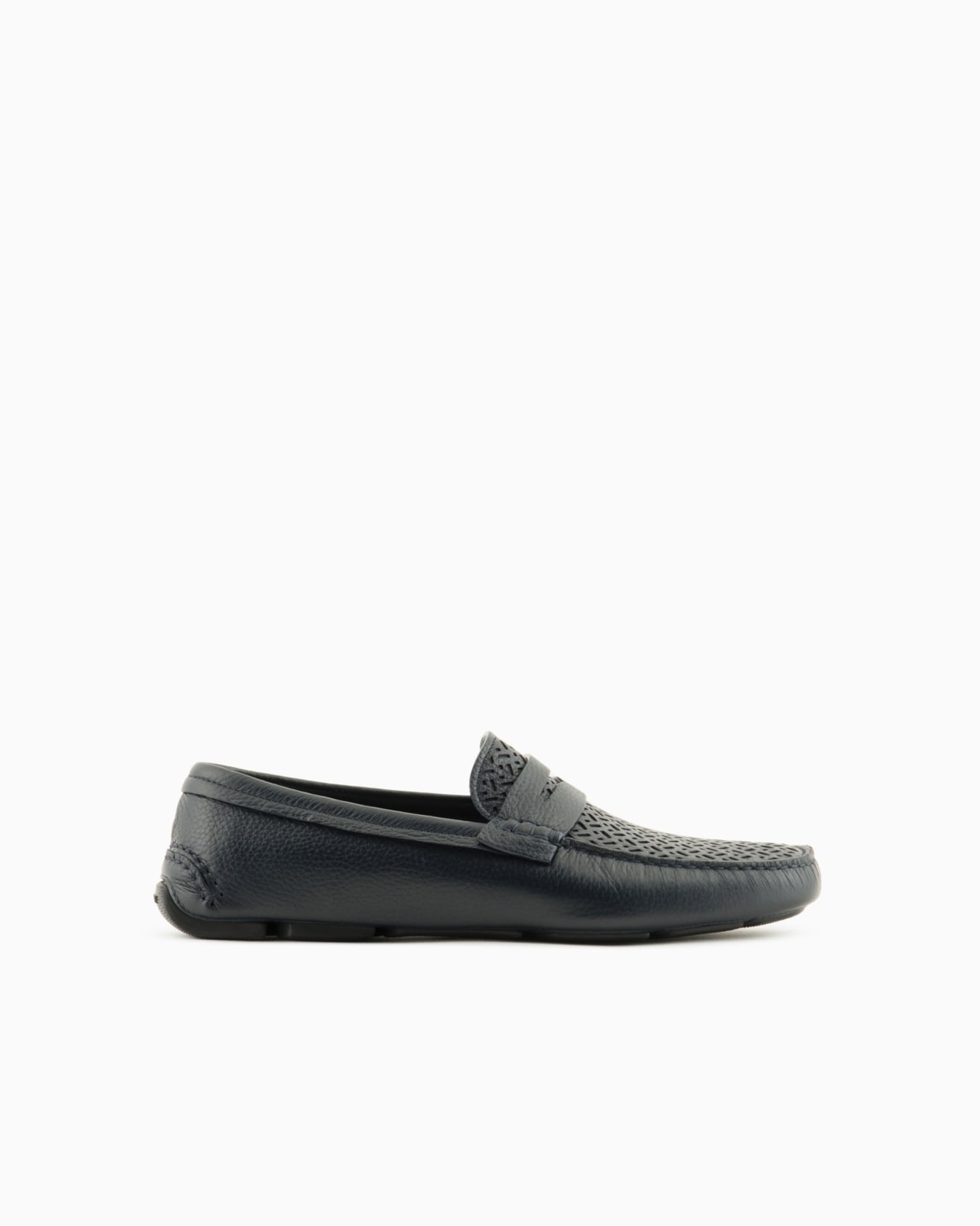 Deerskin and nappa-leather loafers Slide 0