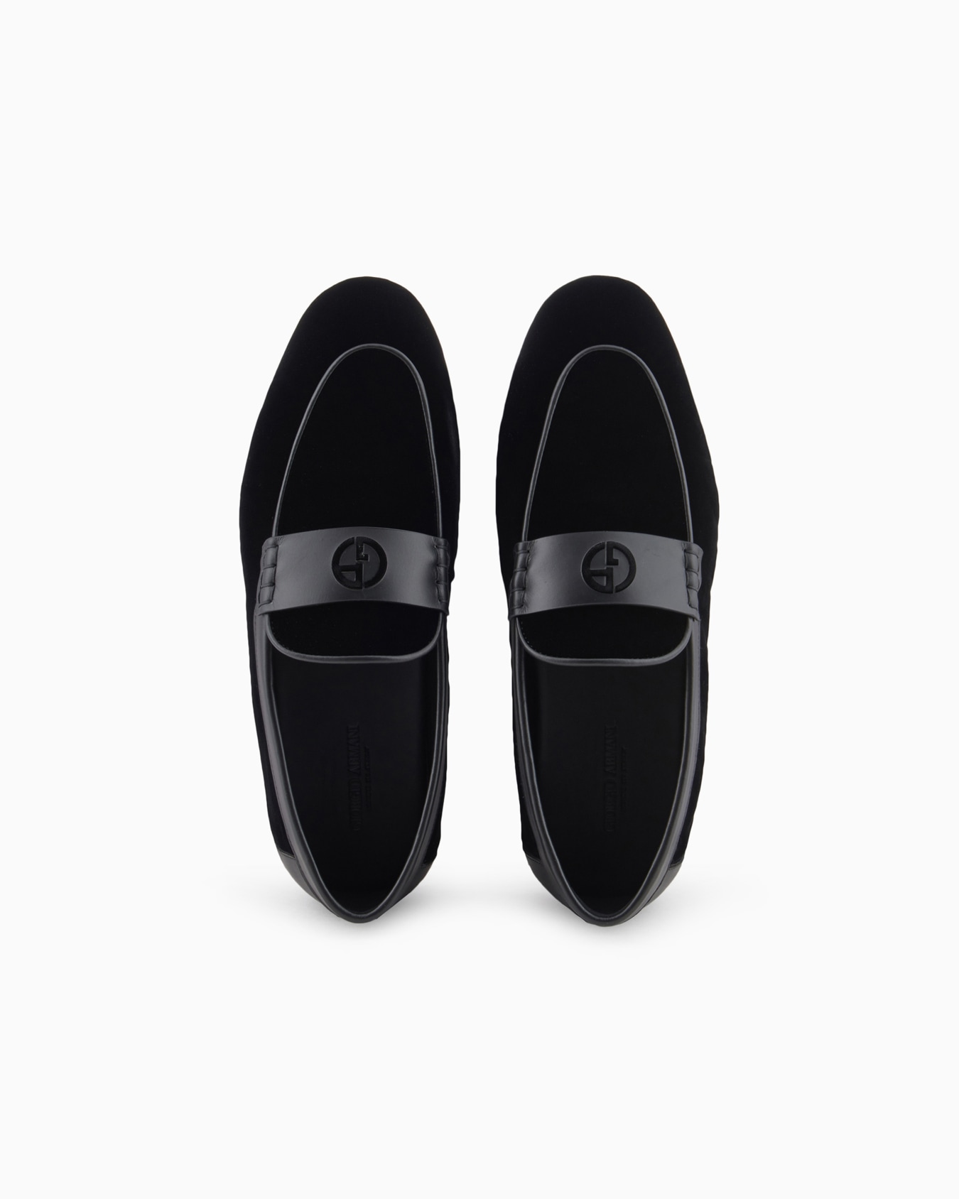 Velvet and leather loafers Slide 2