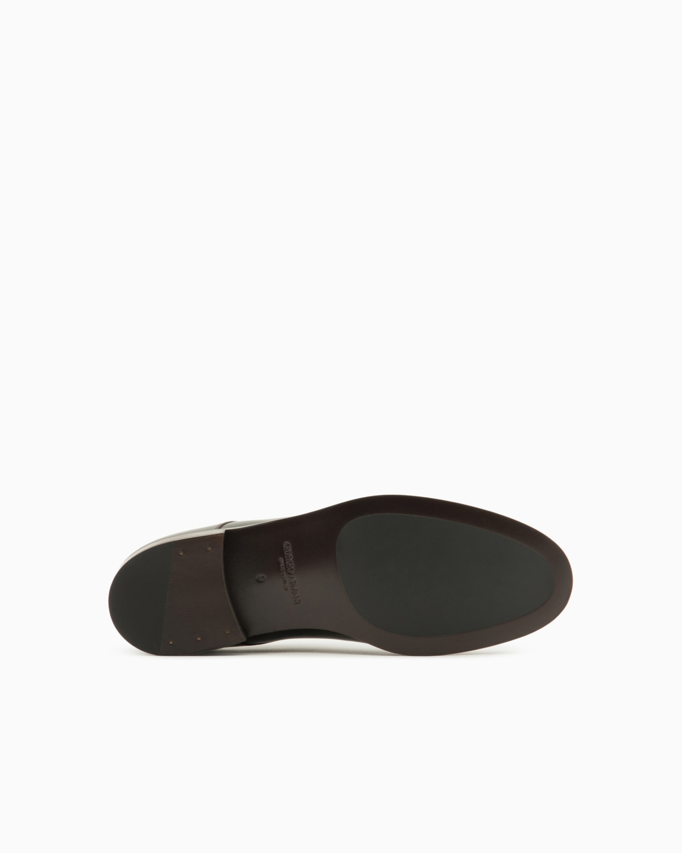 Leather Derby shoes with perforated logo Slide 5