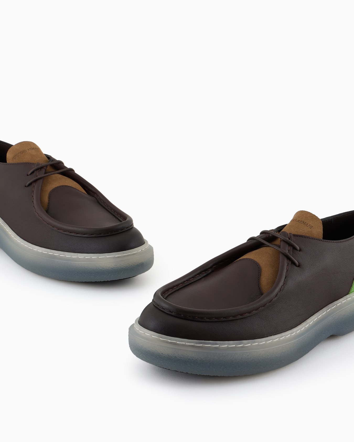 Zapatos con cordones de piel, ante y napa Diapositiva 4