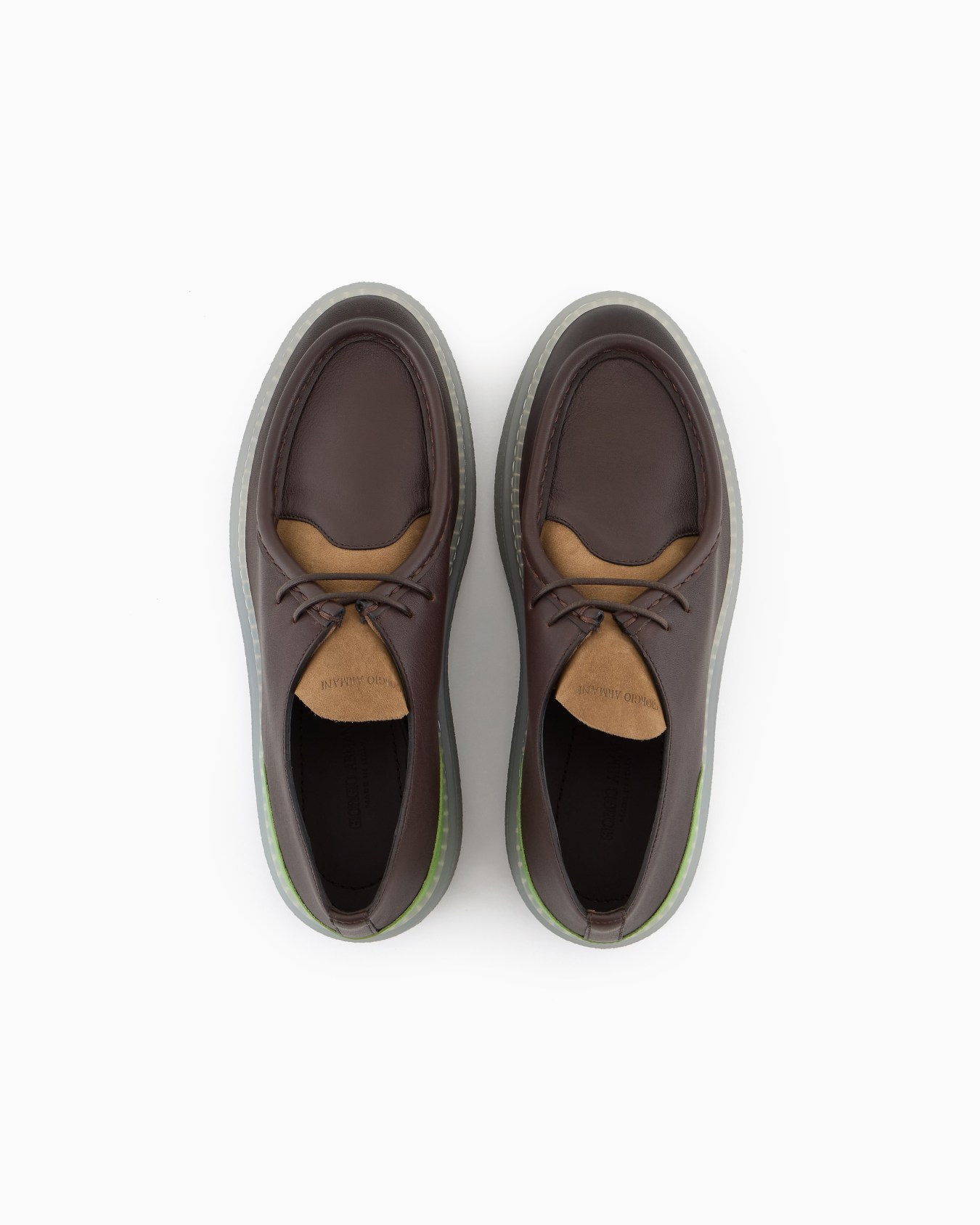 Zapatos con cordones de piel, ante y napa Diapositiva 2