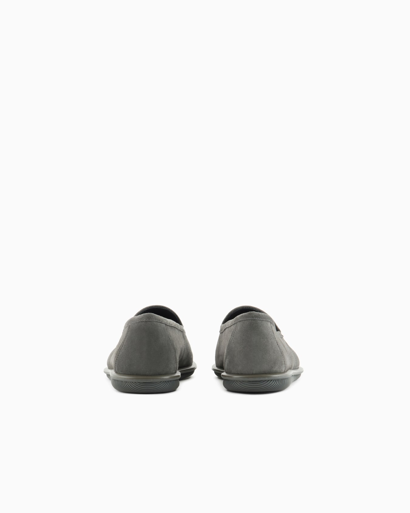 Suede loafers with embroidered logo Slide 3