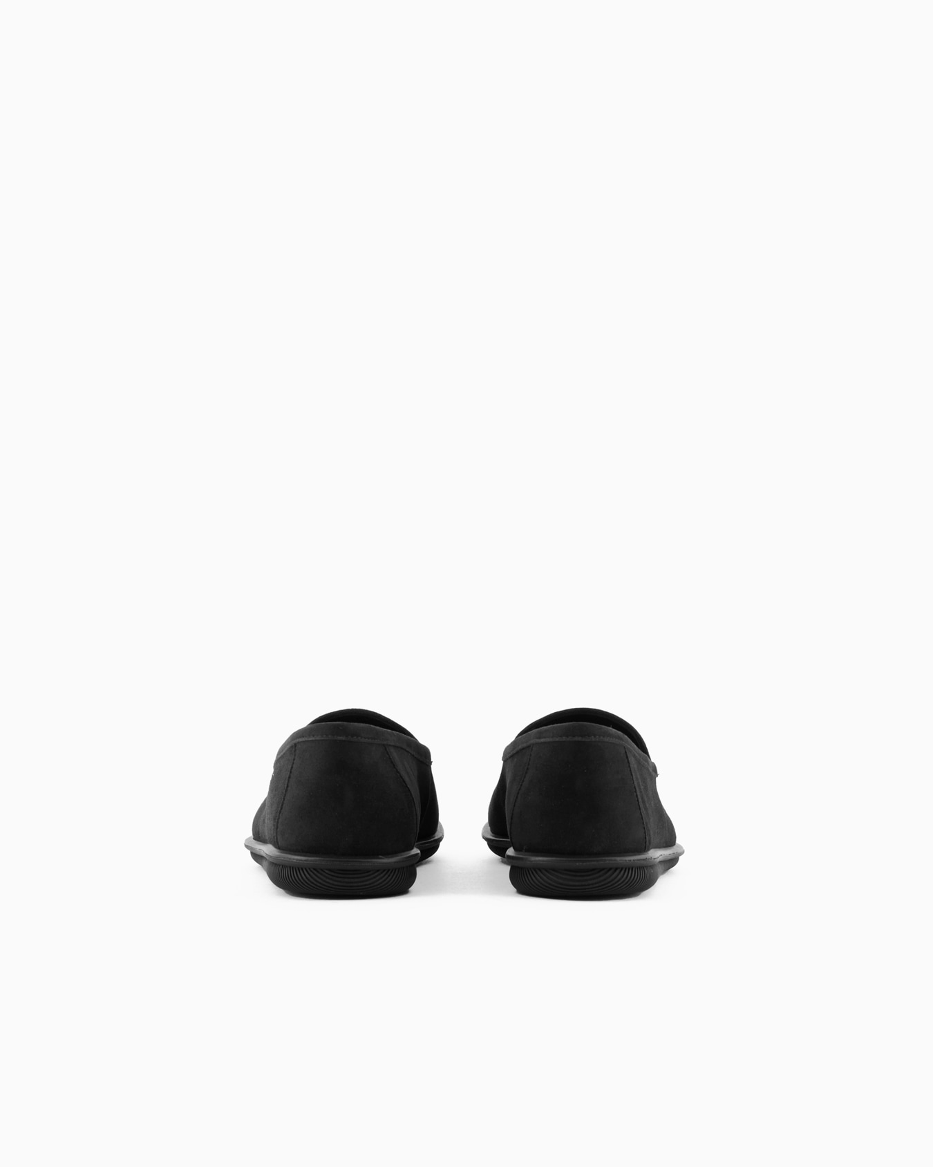 Suede loafers with embroidered logo Slide 3