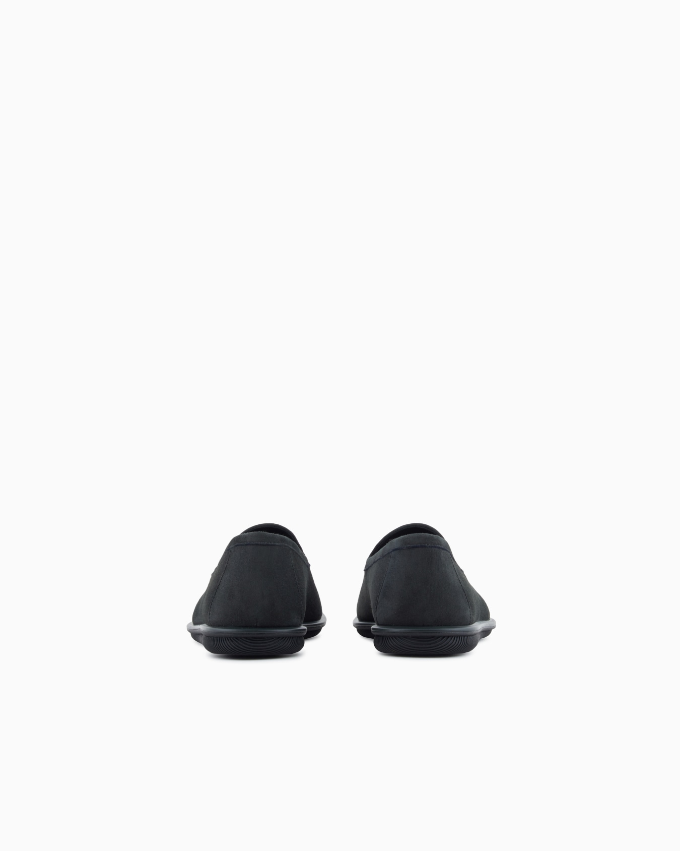 Suede loafers with embroidered logo Slide 3