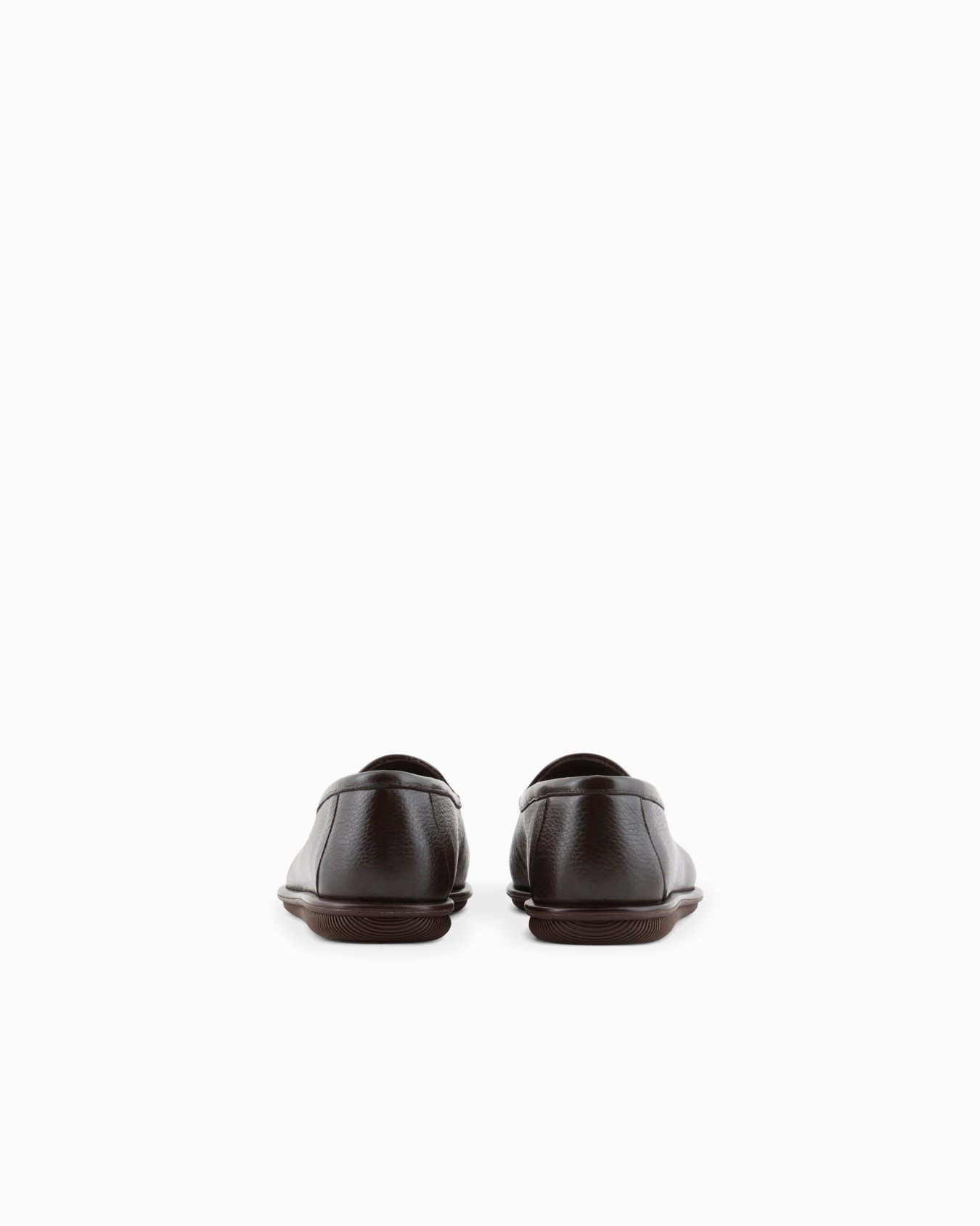 Deerskin loafers with embroidered logo Slide 3