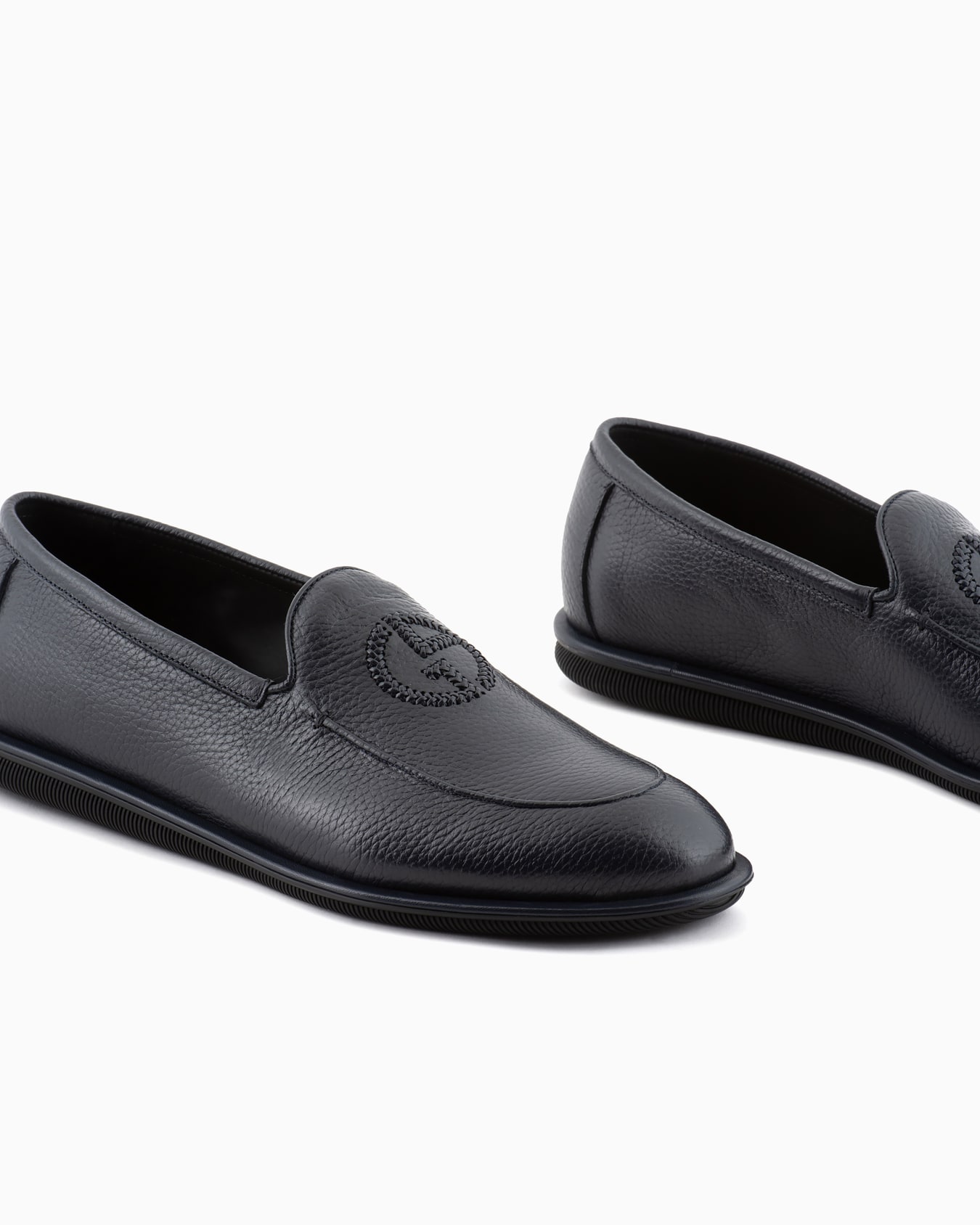 Mocassins en cerf avec logo brodé Diapositive 4