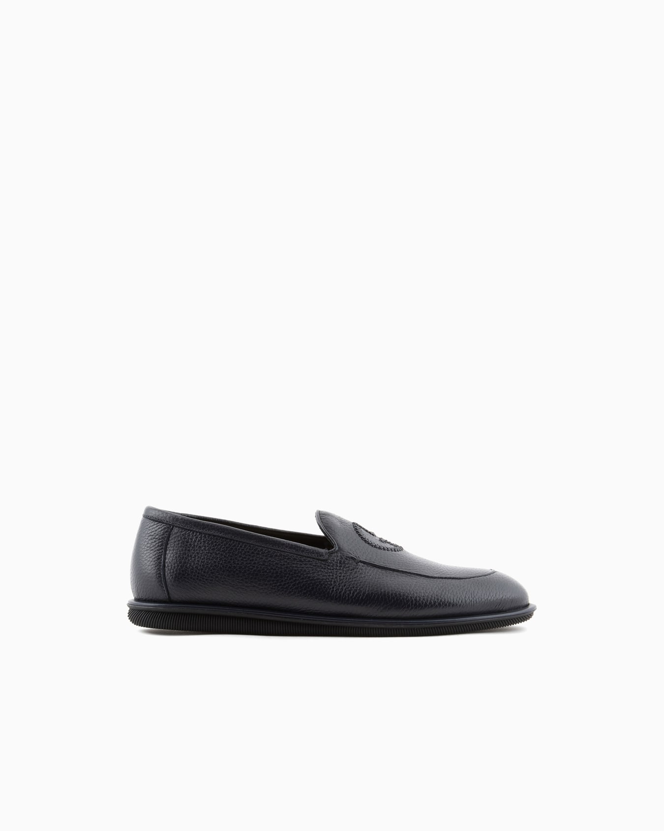 Mocassins en cerf avec logo brodé Diapositive 0