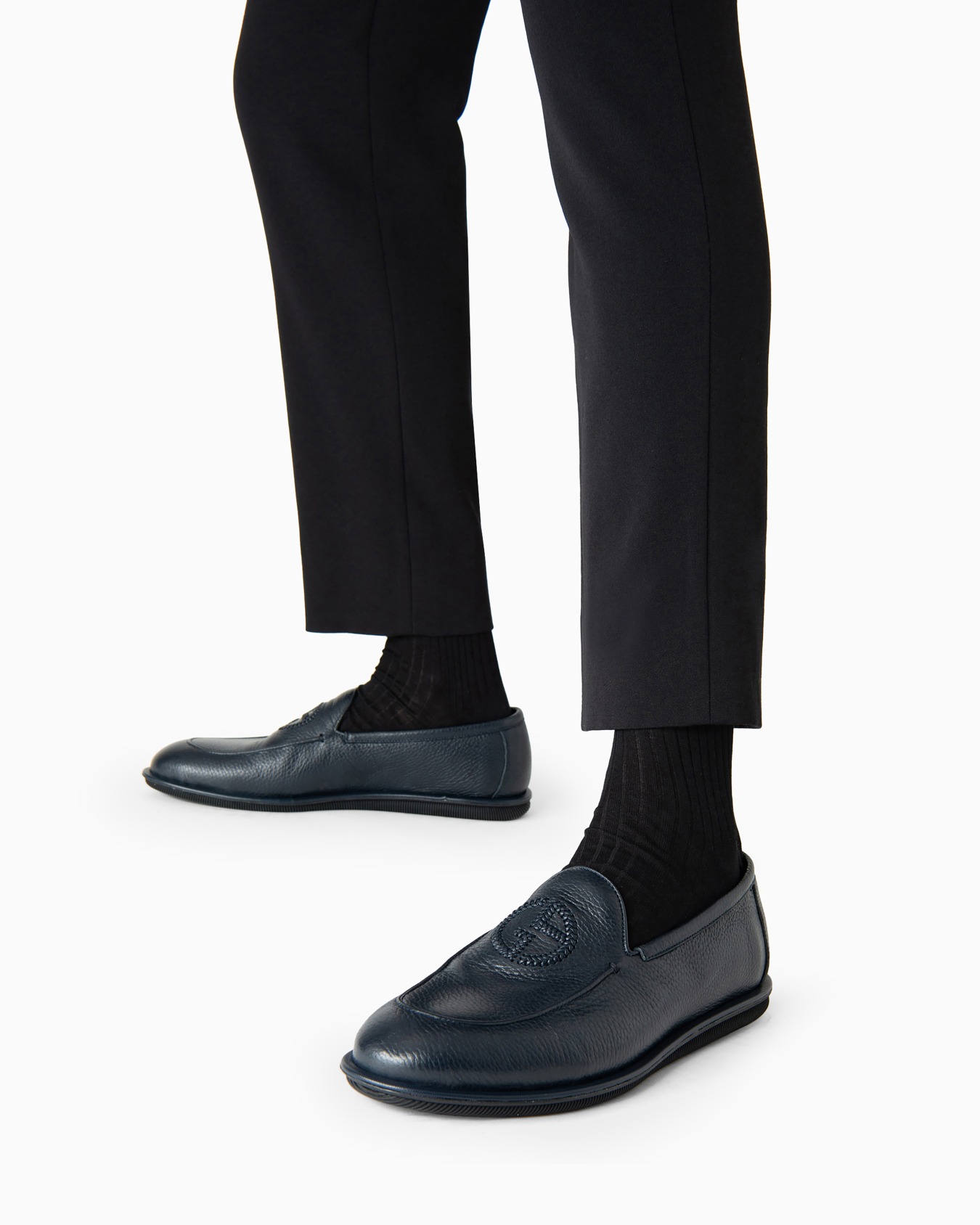 Mocassins en cerf avec logo brodé Diapositive 6