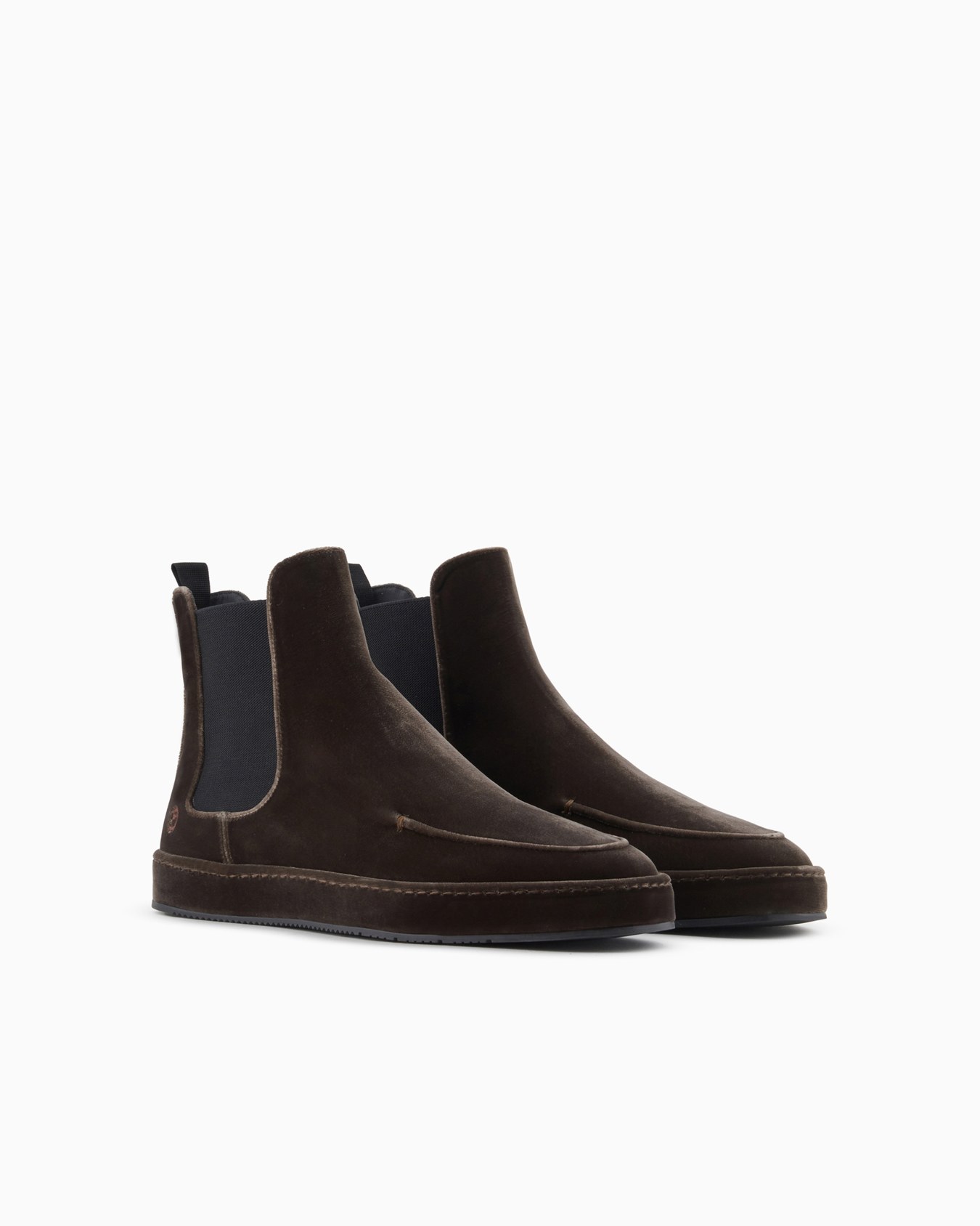 Velvet ankle boots Slide 1