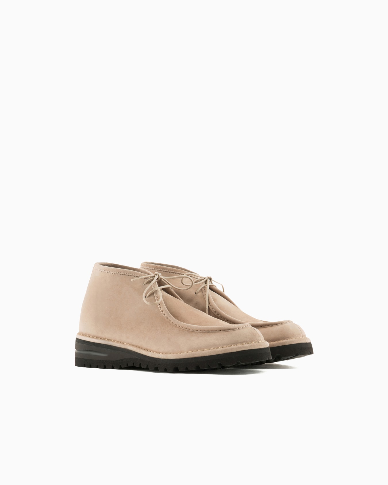 Bottines en cuir suédé Diapositive 1
