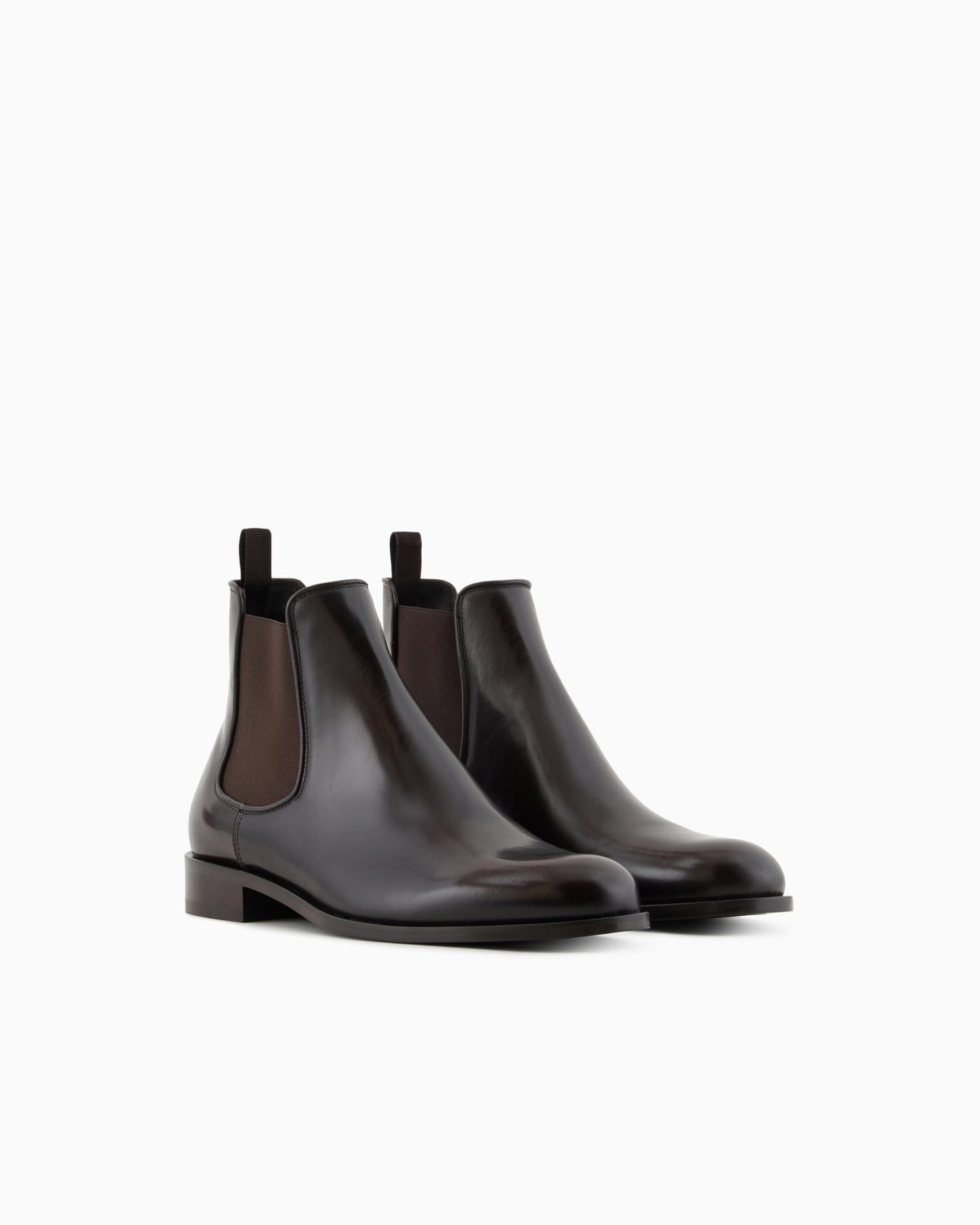Antique-effect leather ankle boots Slide 1