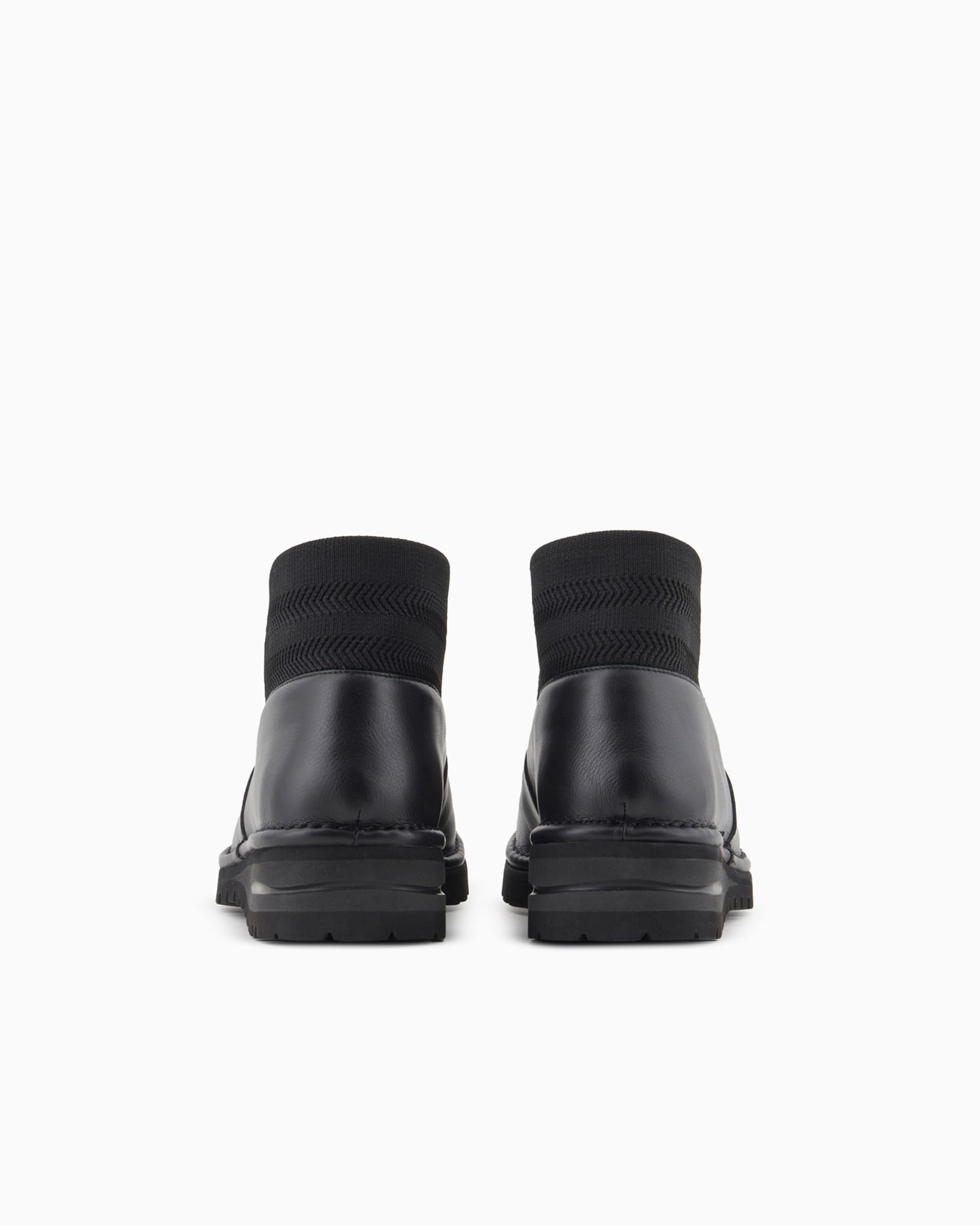 Stiefeletten aus Leder, mit Strick-Details Folie 3