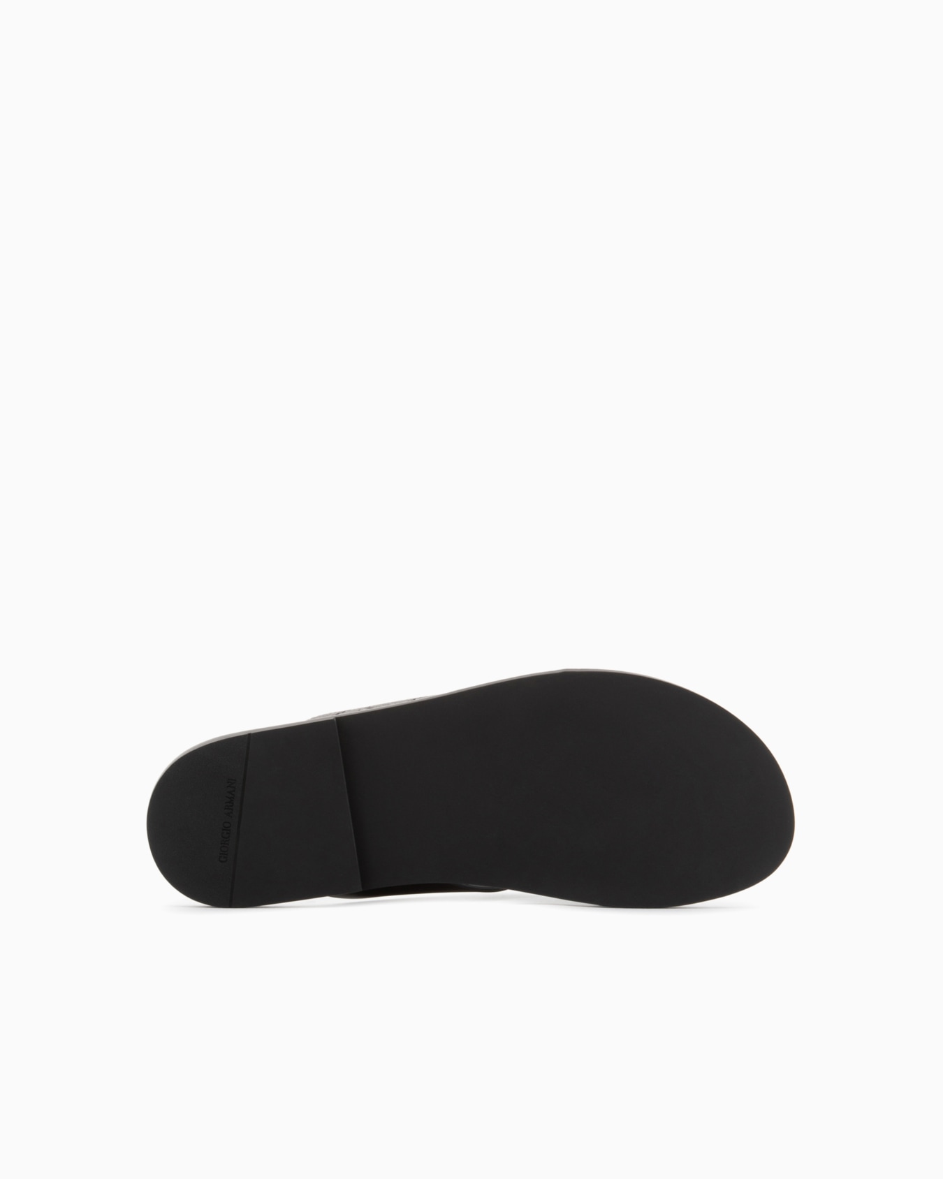 Leather cross sandals with two-toned tape Slide 3